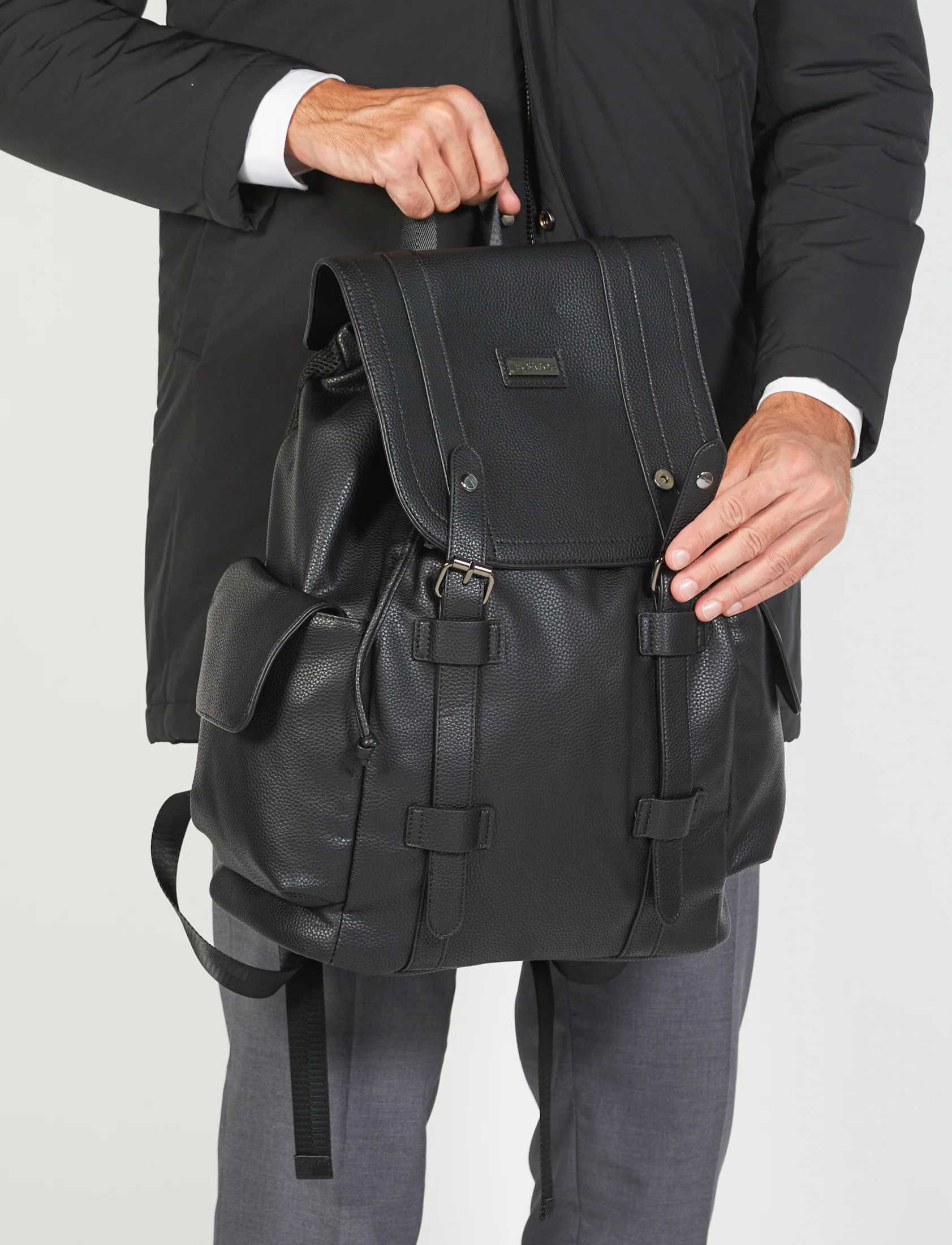 Zaino in eco-pelle con tasche - Image 14