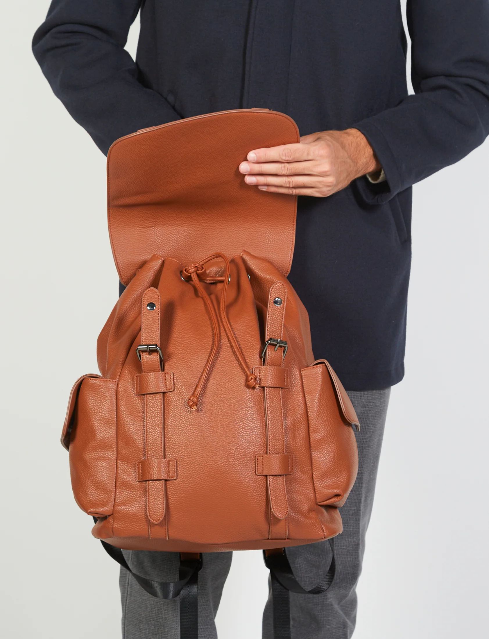 Zaino in eco-pelle con tasche - Image 19