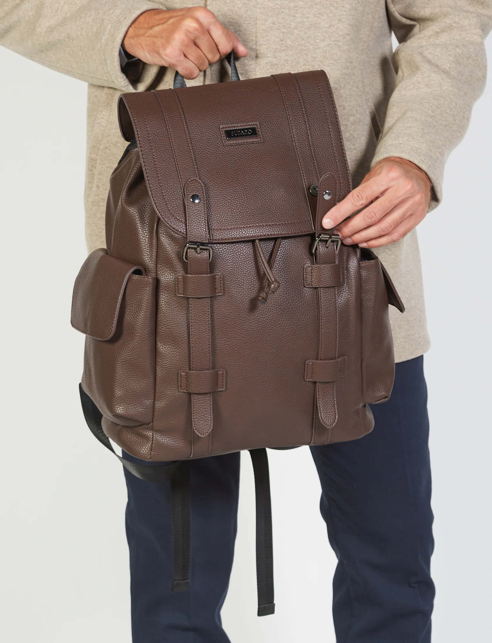 Zaino in eco-pelle con tasche - Image 9