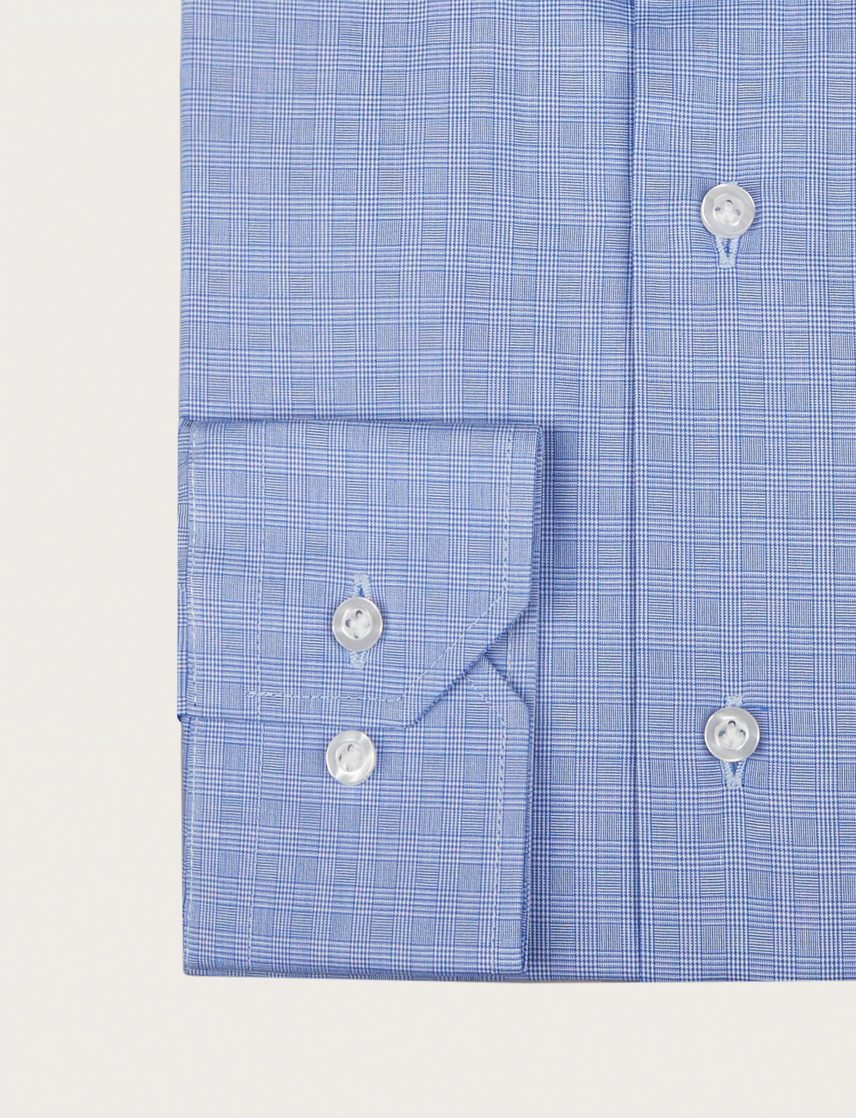 Camicia in cotone fantasia galles - Image 3