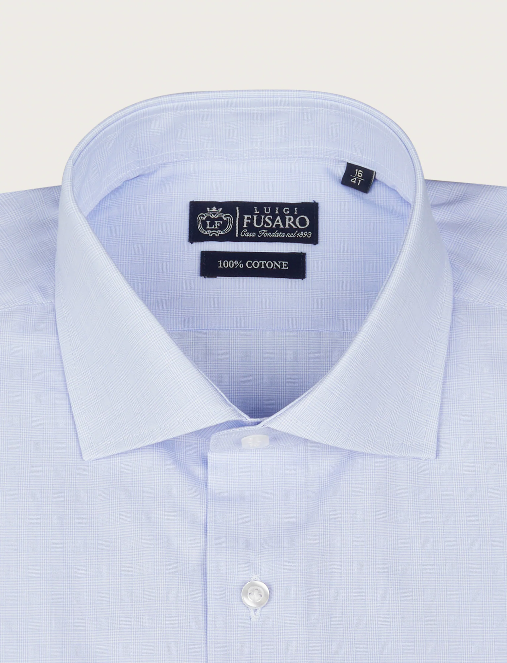 Camicia in cotone fantasia galles - Image 5