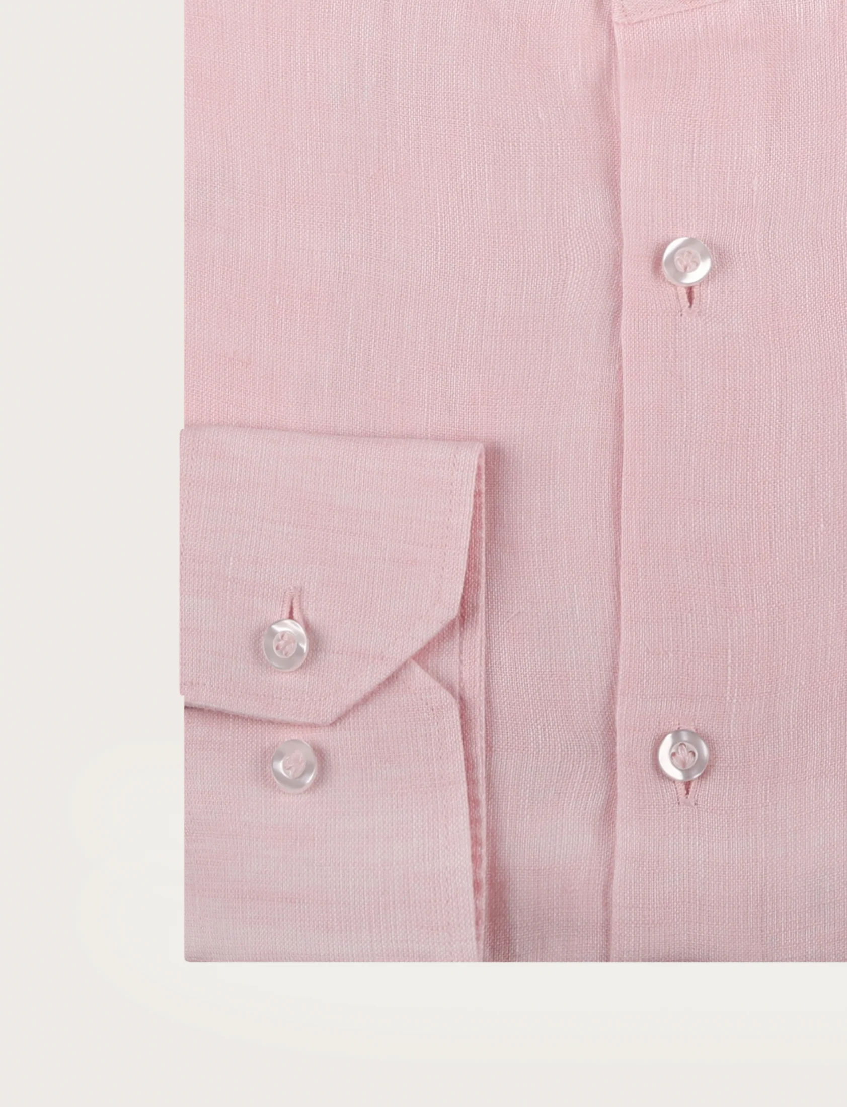 Camicia in lino con collo alla coreana - Image 12