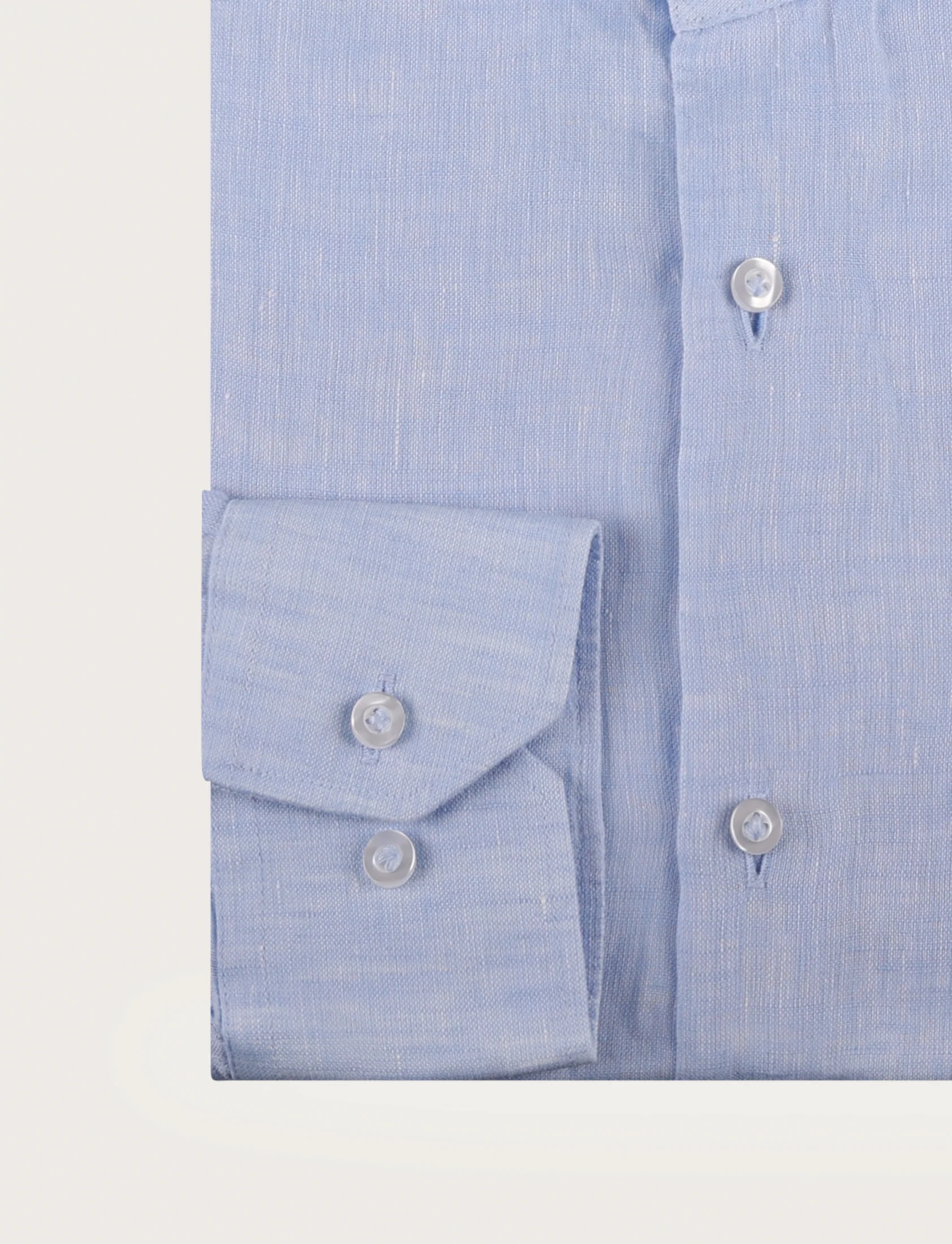 Camicia in lino con collo alla coreana - Image 15
