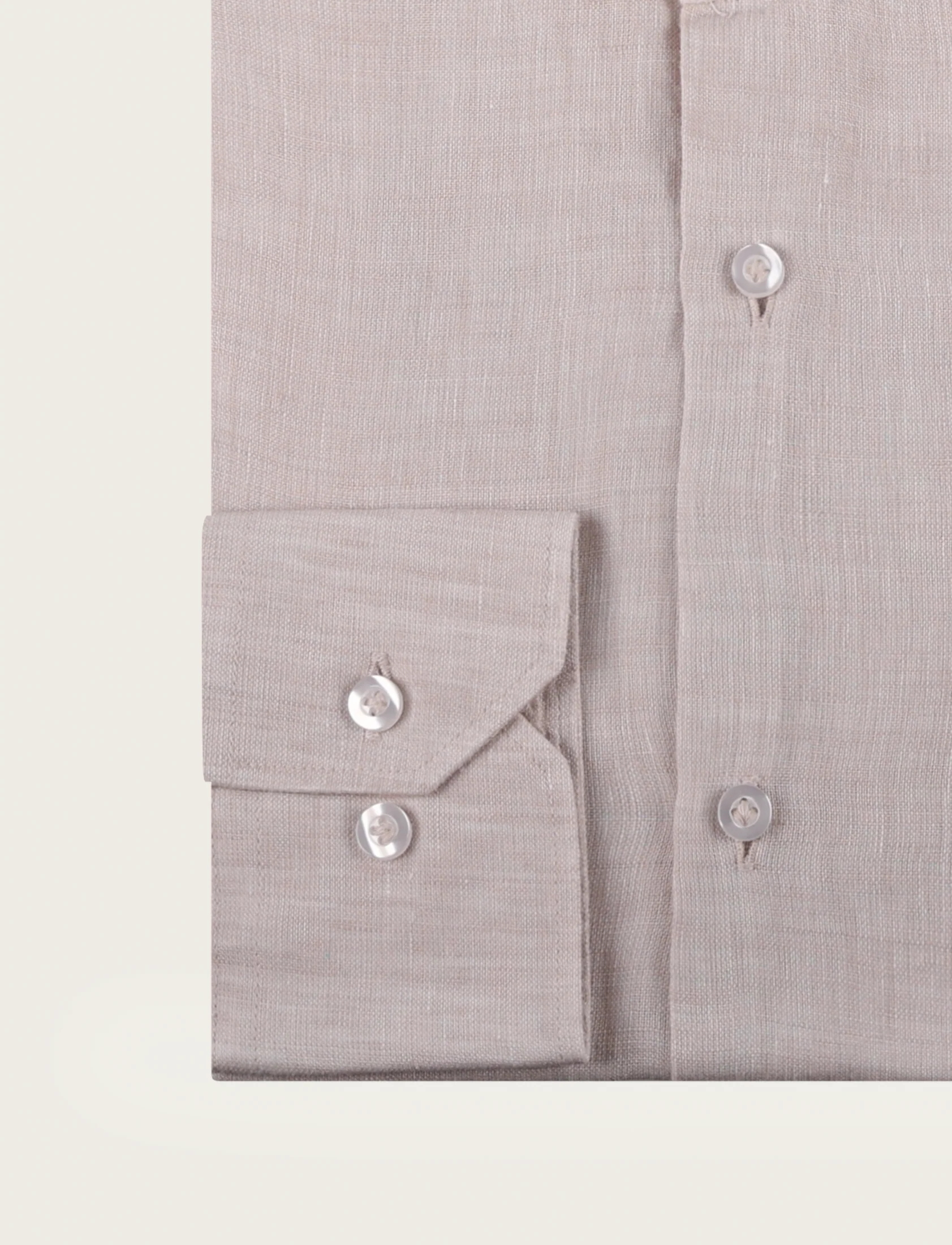 Camicia in lino con collo alla coreana - Image 9