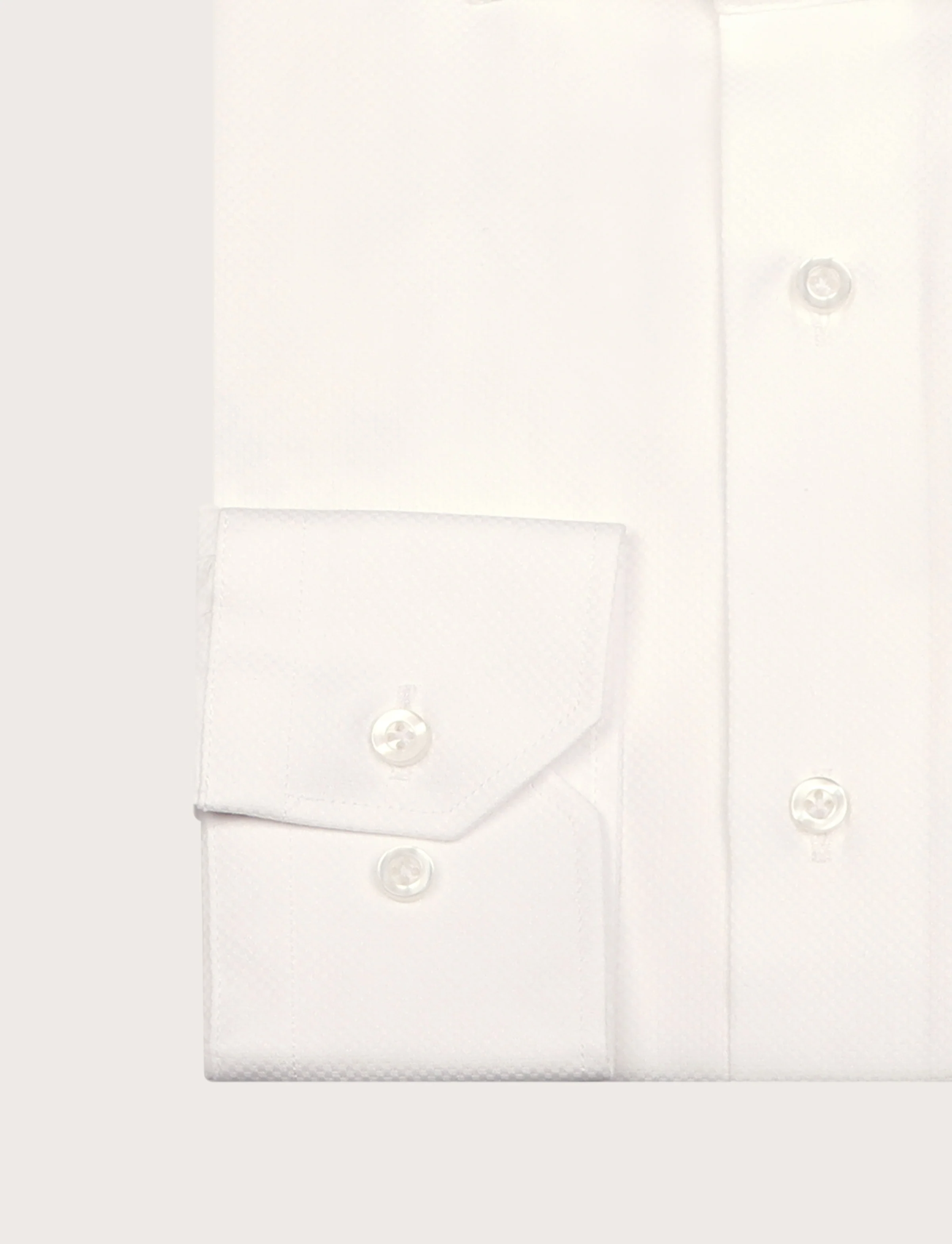 Camicia bianca in cotone dobby elegante - Image 3