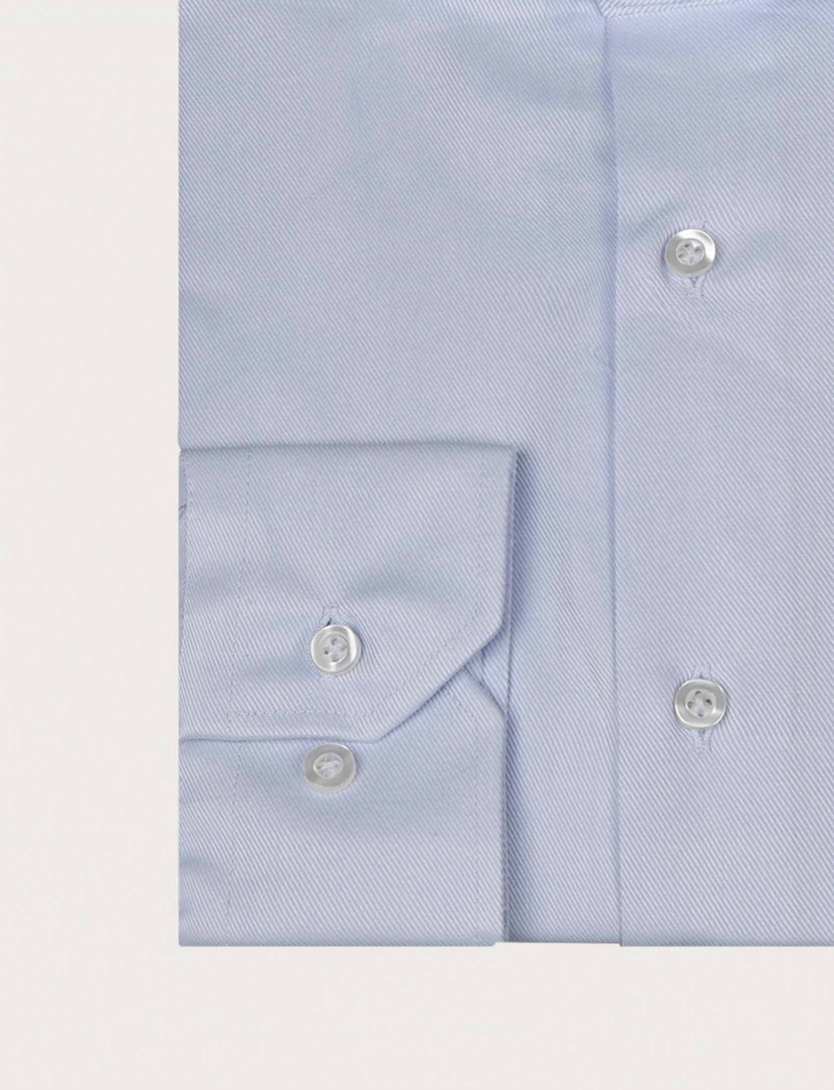 Camicia in cotone a trama diagonale - Image 6