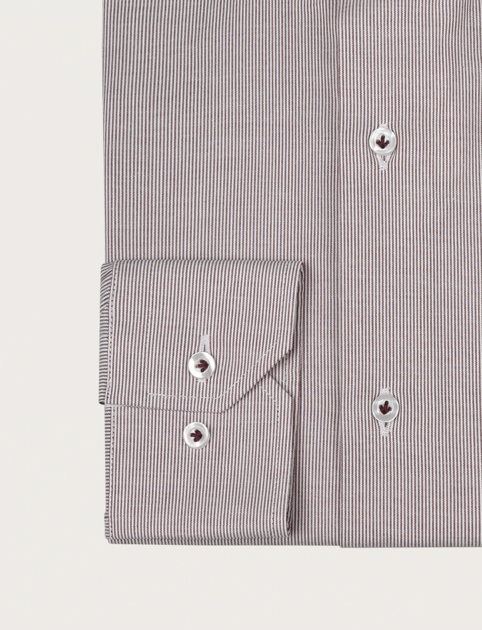 Camicia in cotone a righino fine - Image 3