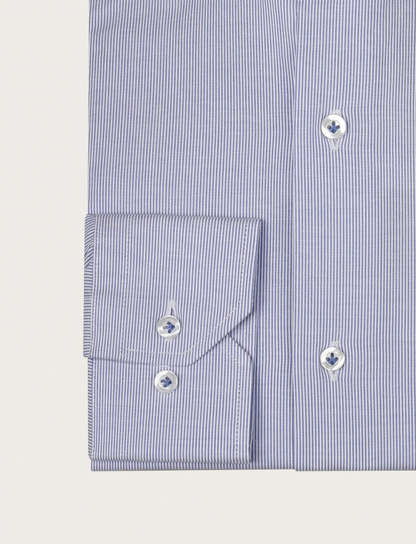 Camicia in cotone a righino fine - Image 6