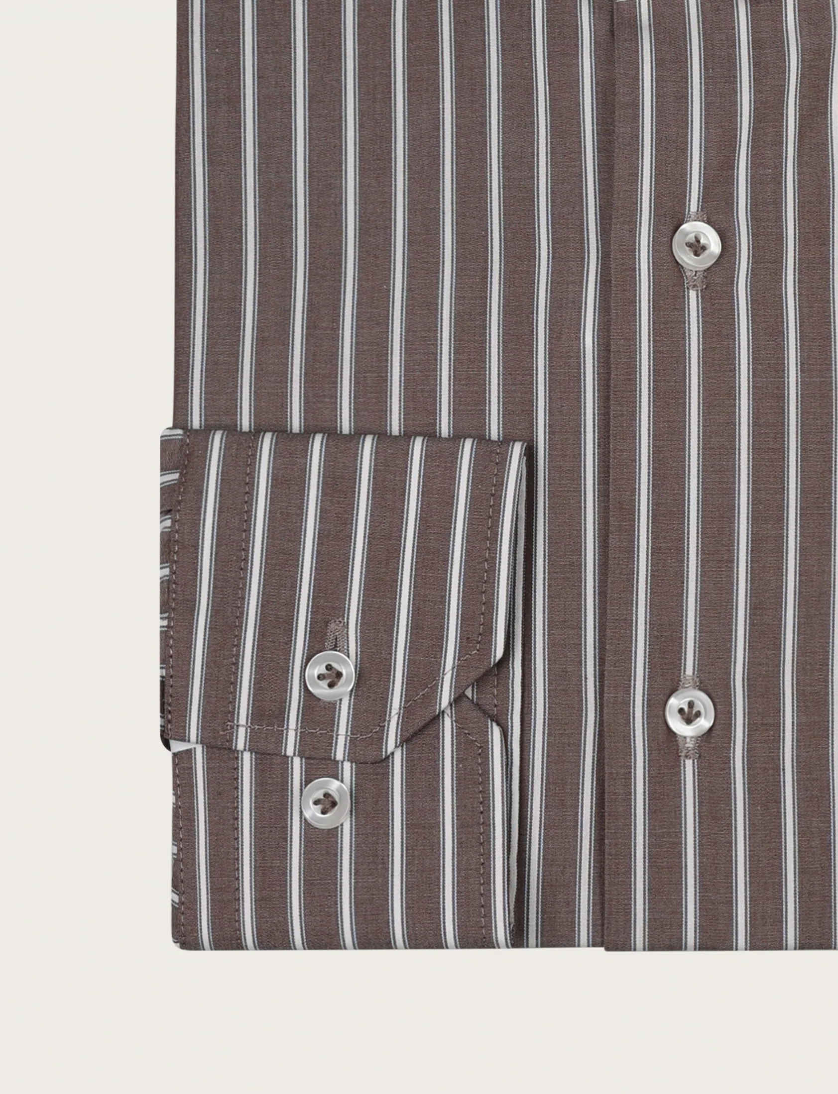 Camicia a fascia bicolore in cotone - Image 12