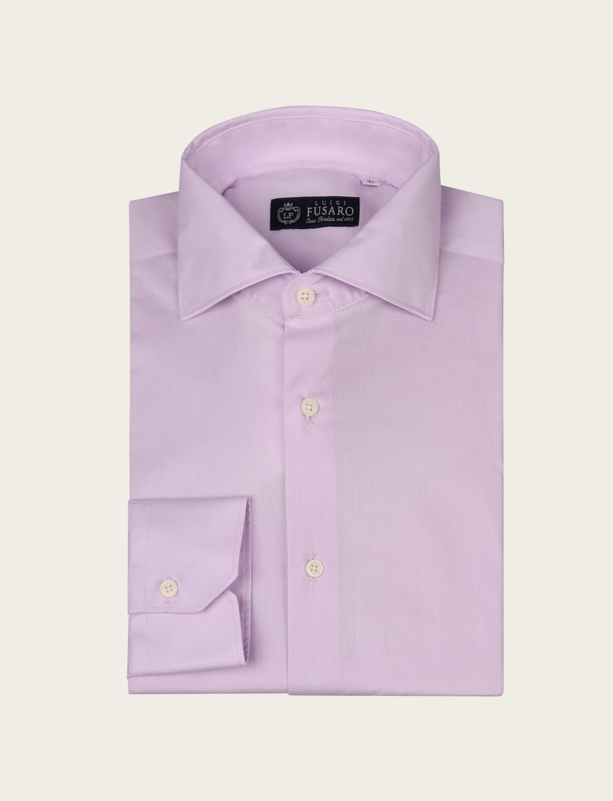Camicia tinta unita in cotone stretch - Image 13