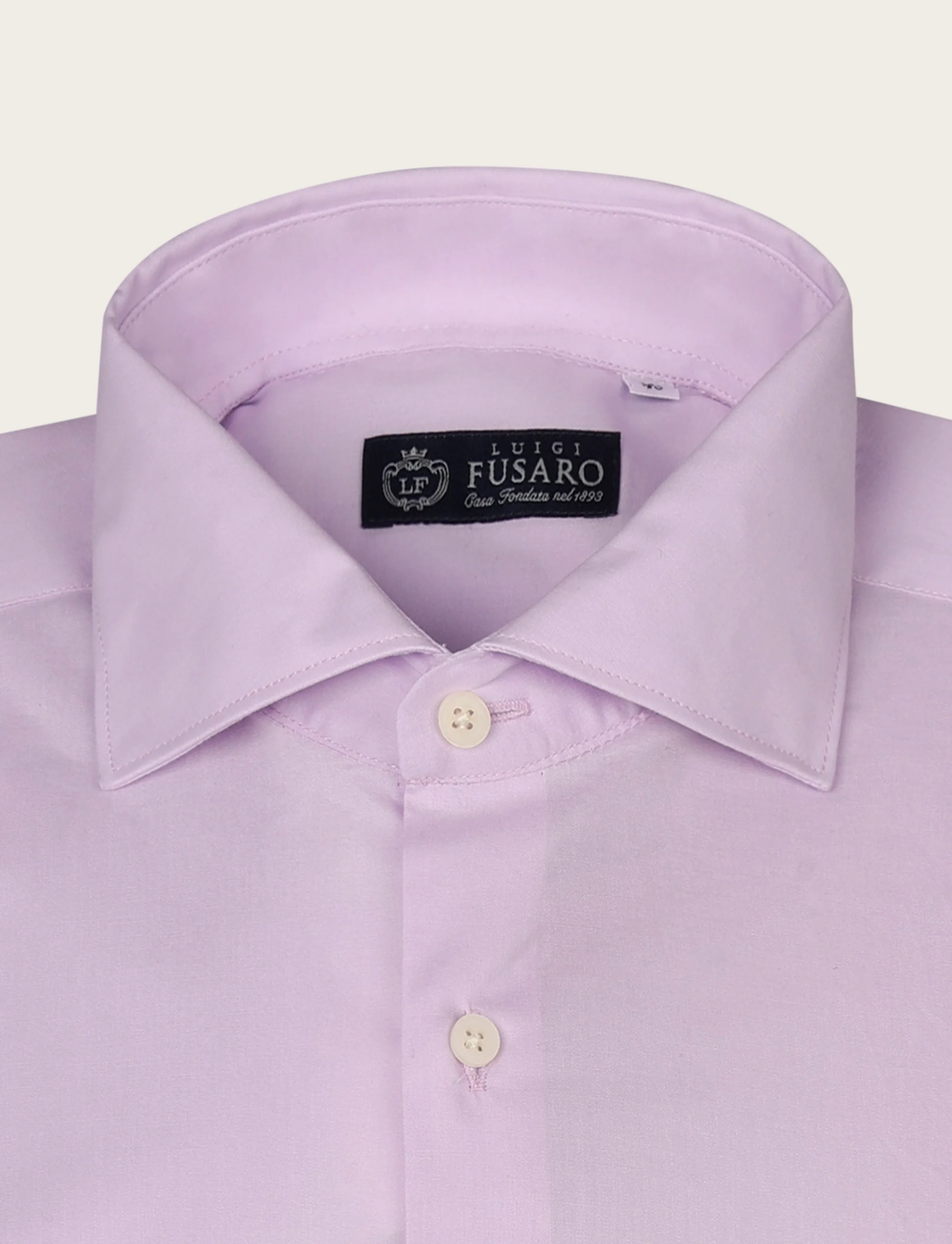 Camicia tinta unita in cotone stretch - Image 14