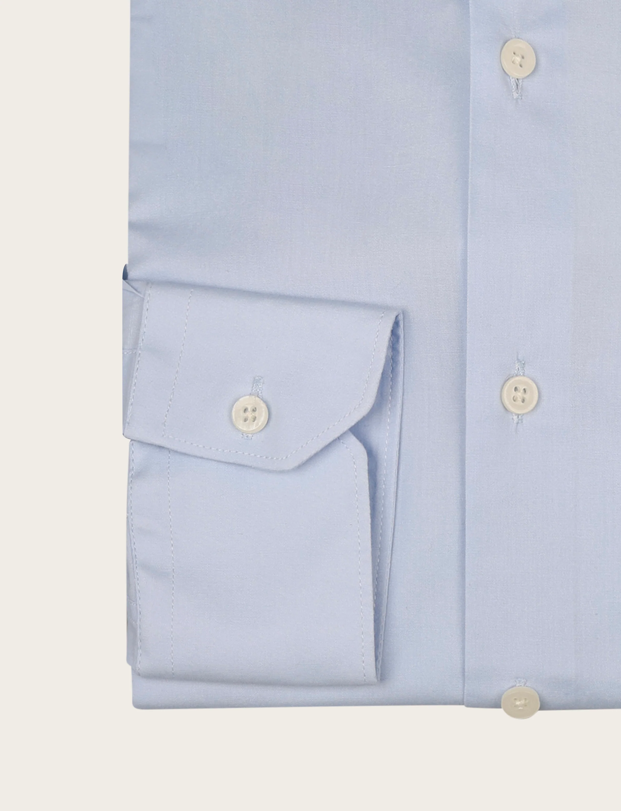 Camicia tinta unita in cotone stretch - Image 18