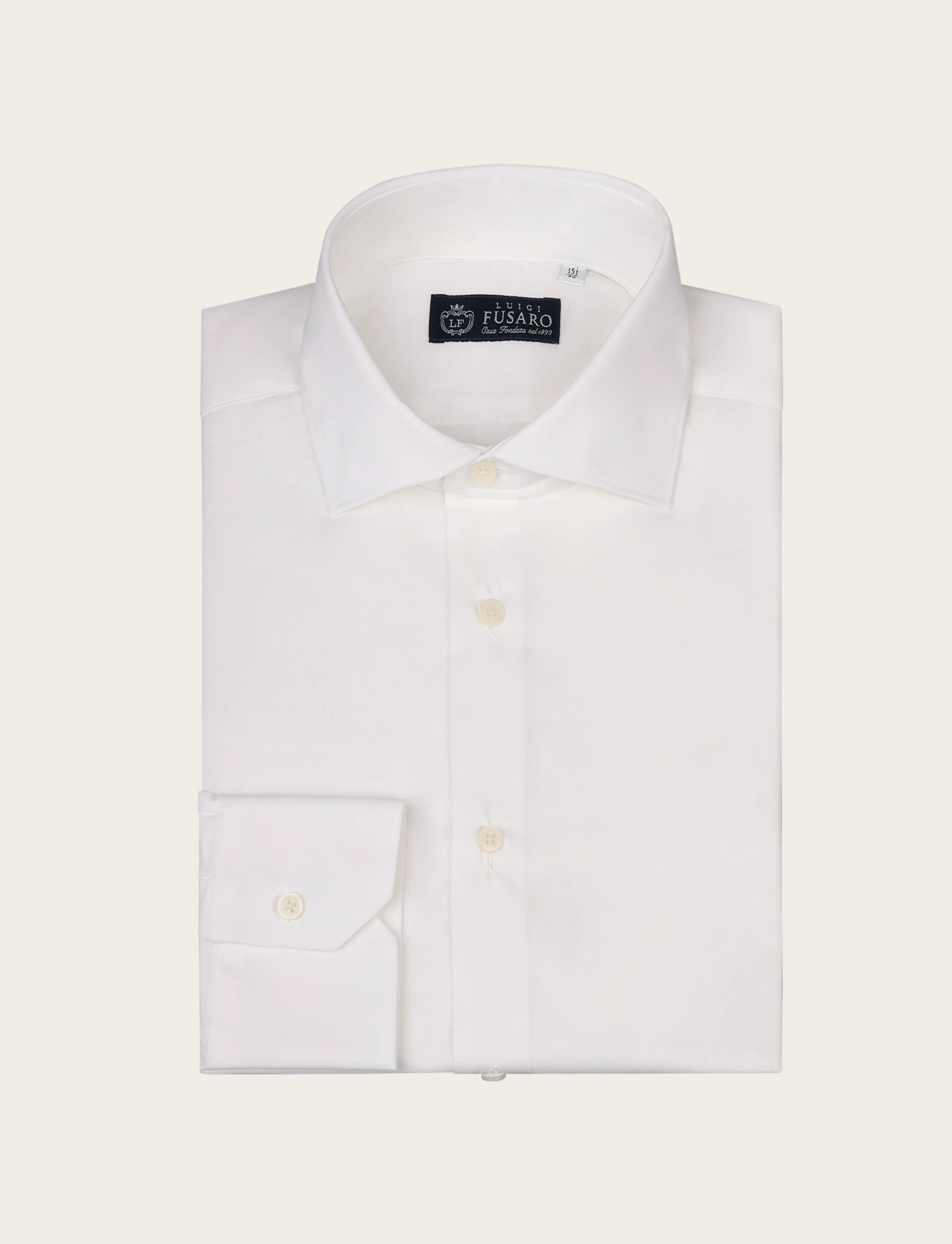 Camicia tinta unita in cotone stretch - Image 19