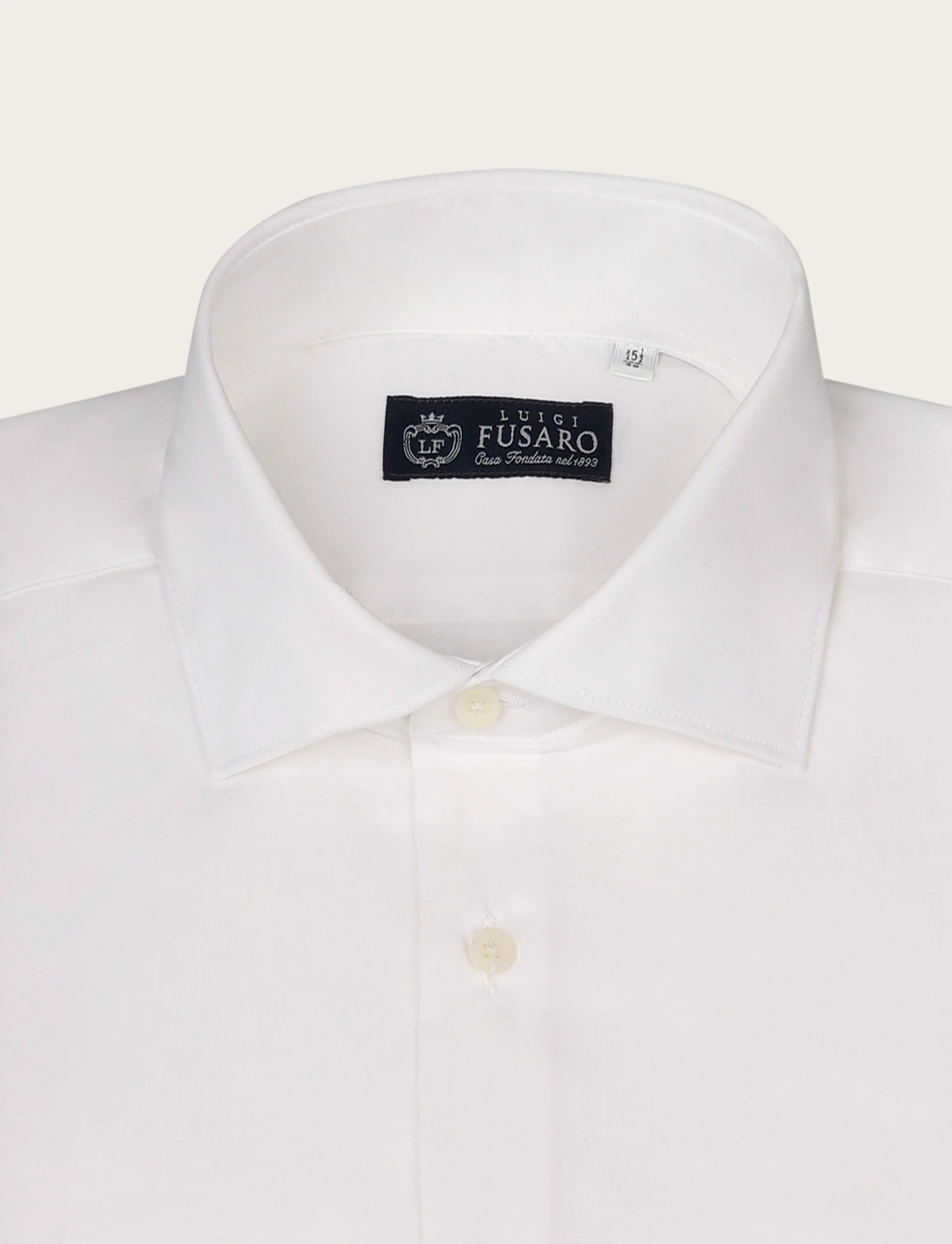 Camicia tinta unita in cotone stretch - Image 20