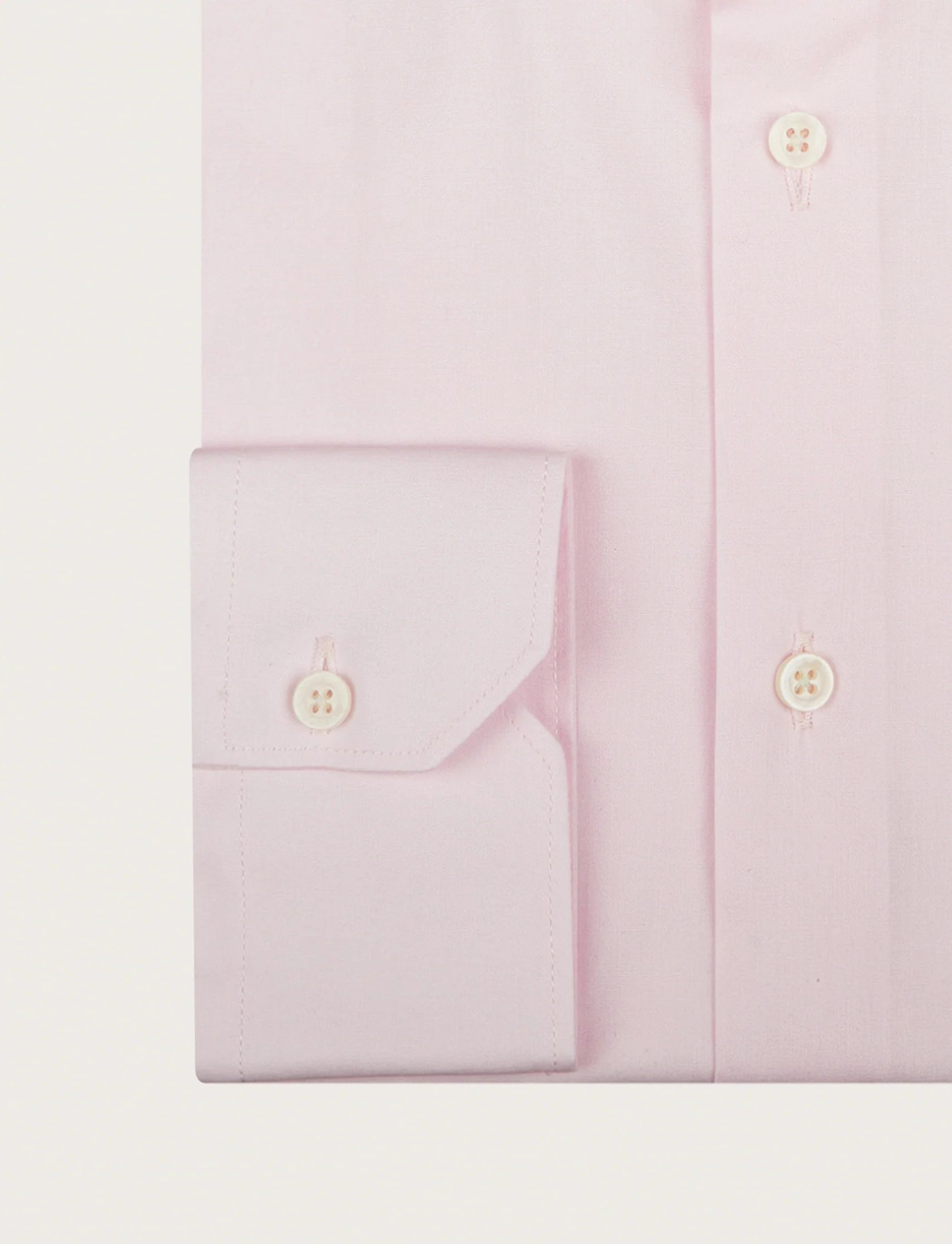 Camicia tinta unita in cotone stretch - Image 3