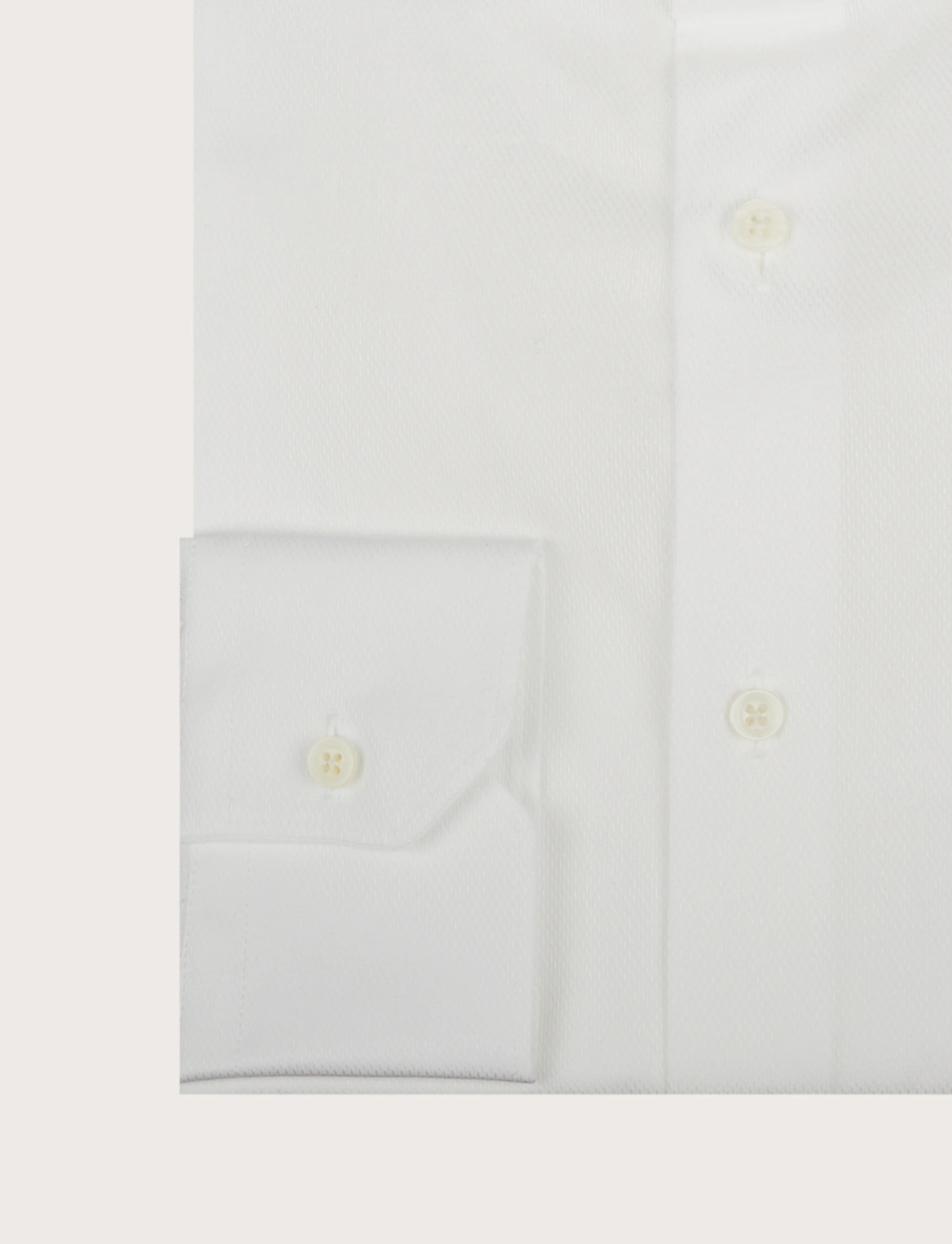 Camicia con colletto diplomatico in cotone operato - Image 3