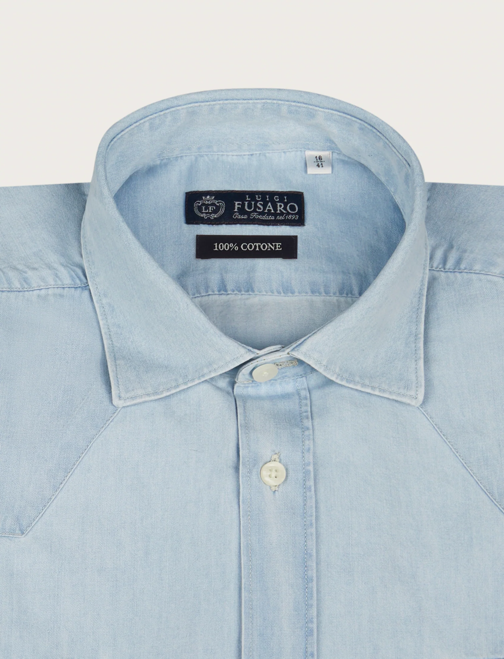 Camicia in denim con tasche - Image 5