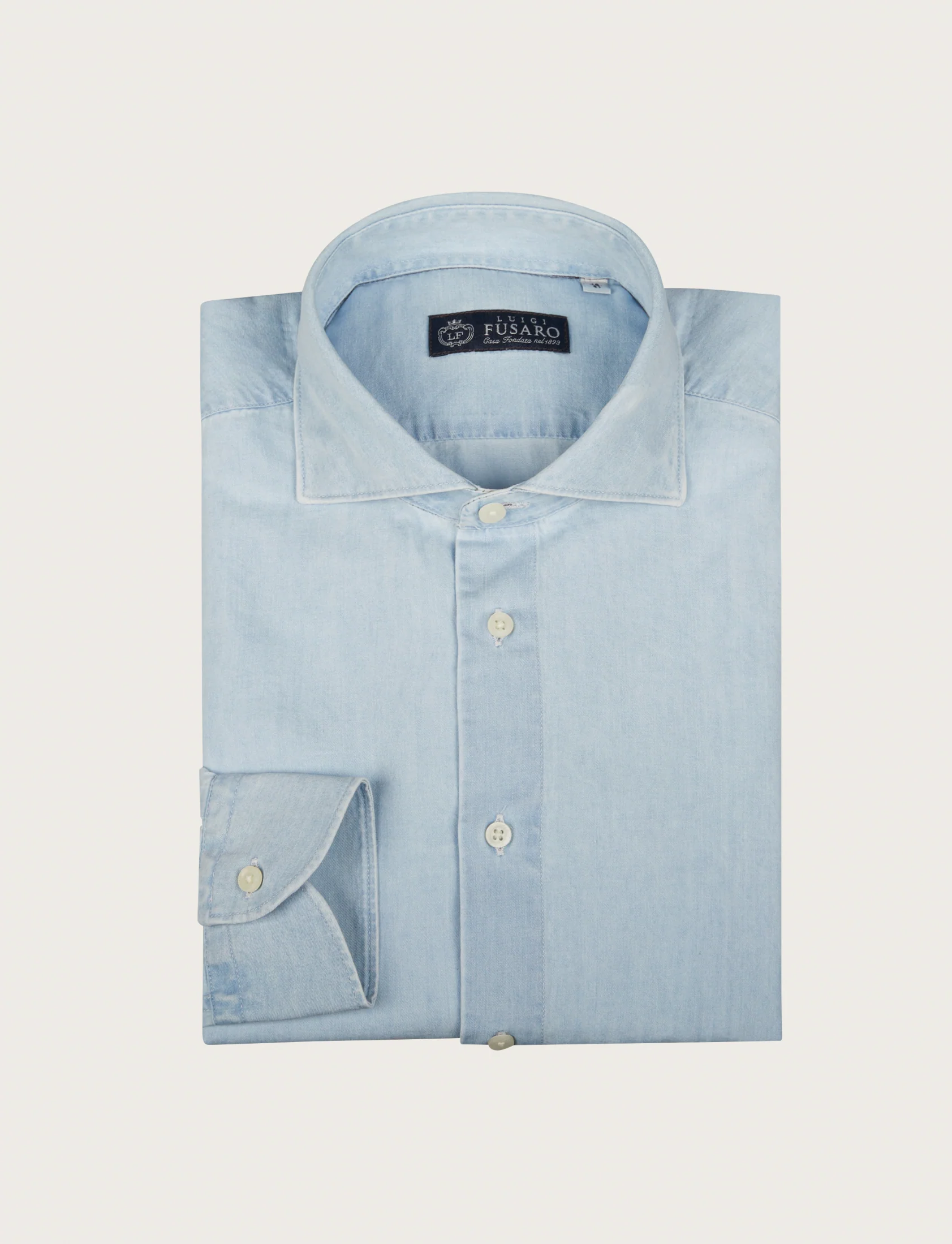 Camicia in denim 100% cotone - Image 4