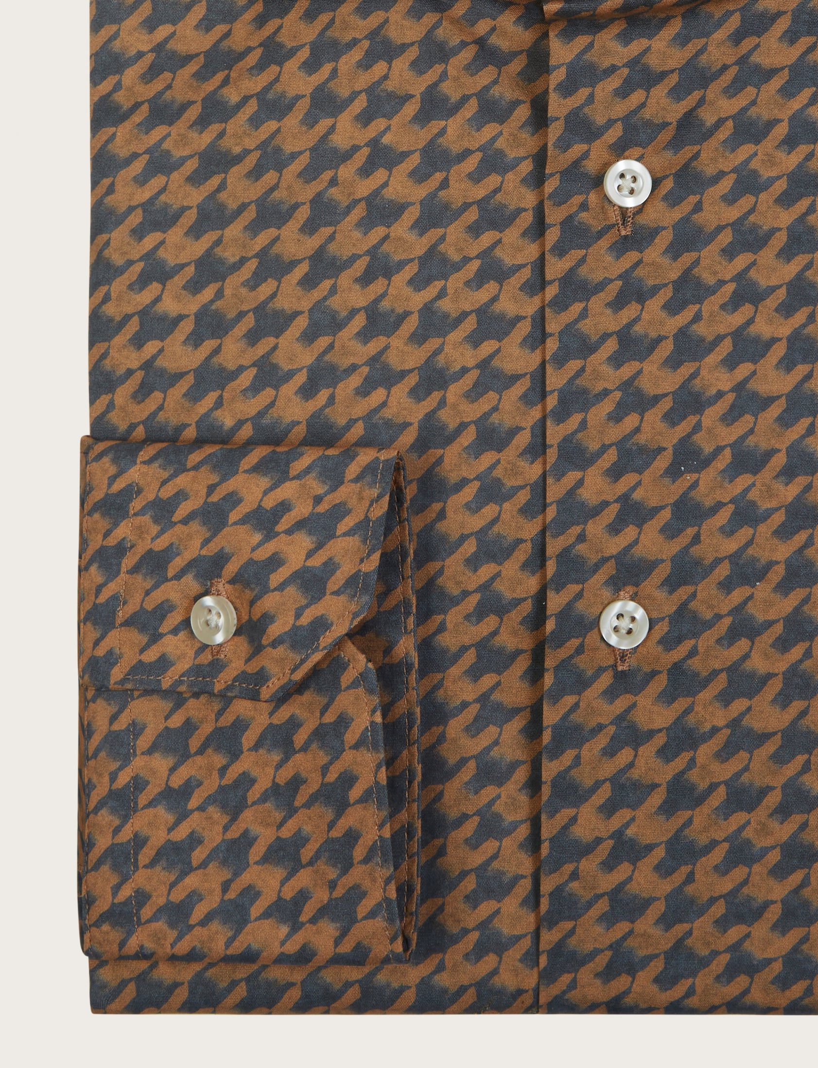 Camicia pied de poule in cotone stretch - Image 3