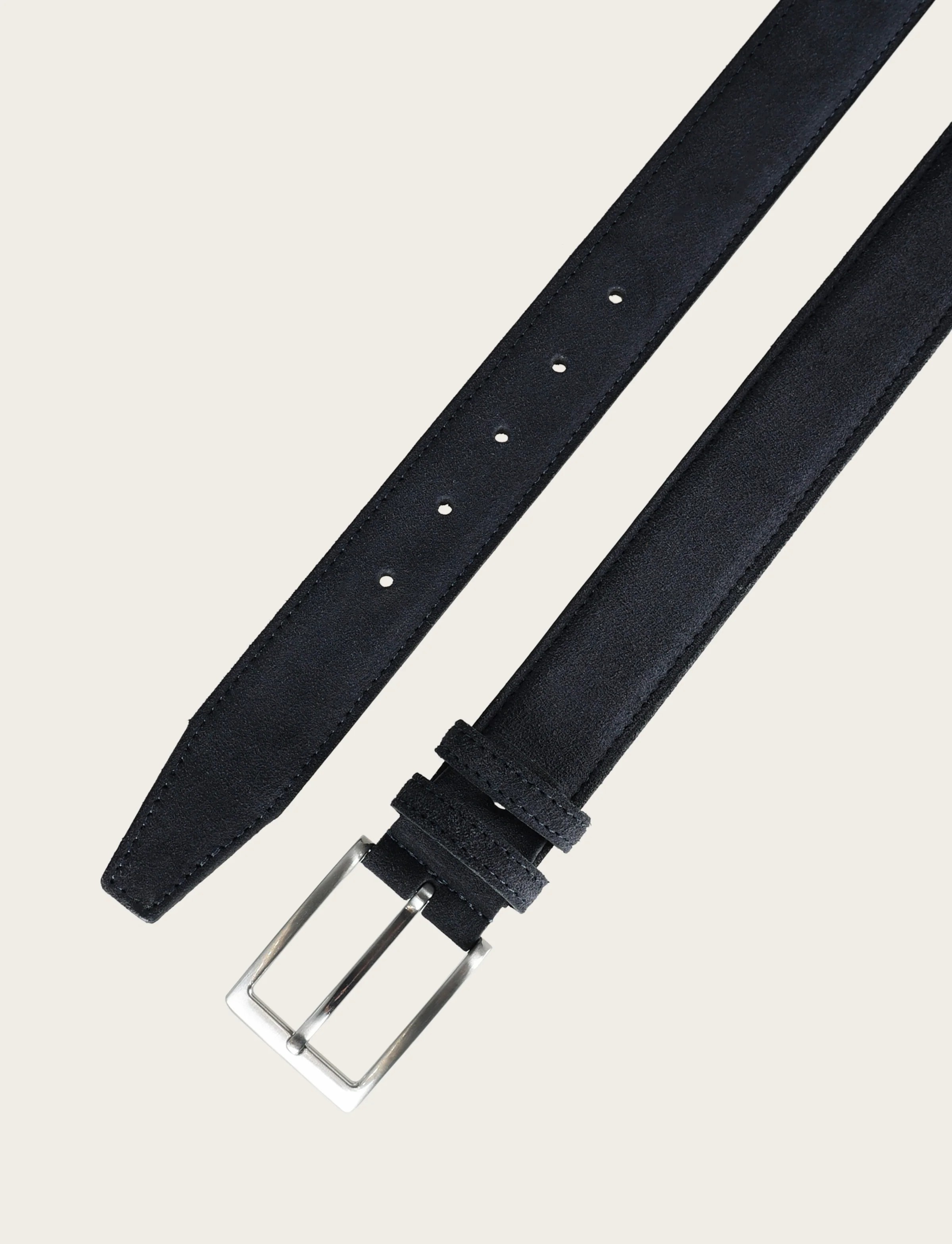Cintura in pelle scamosciata con fibbia in metallo - Image 17