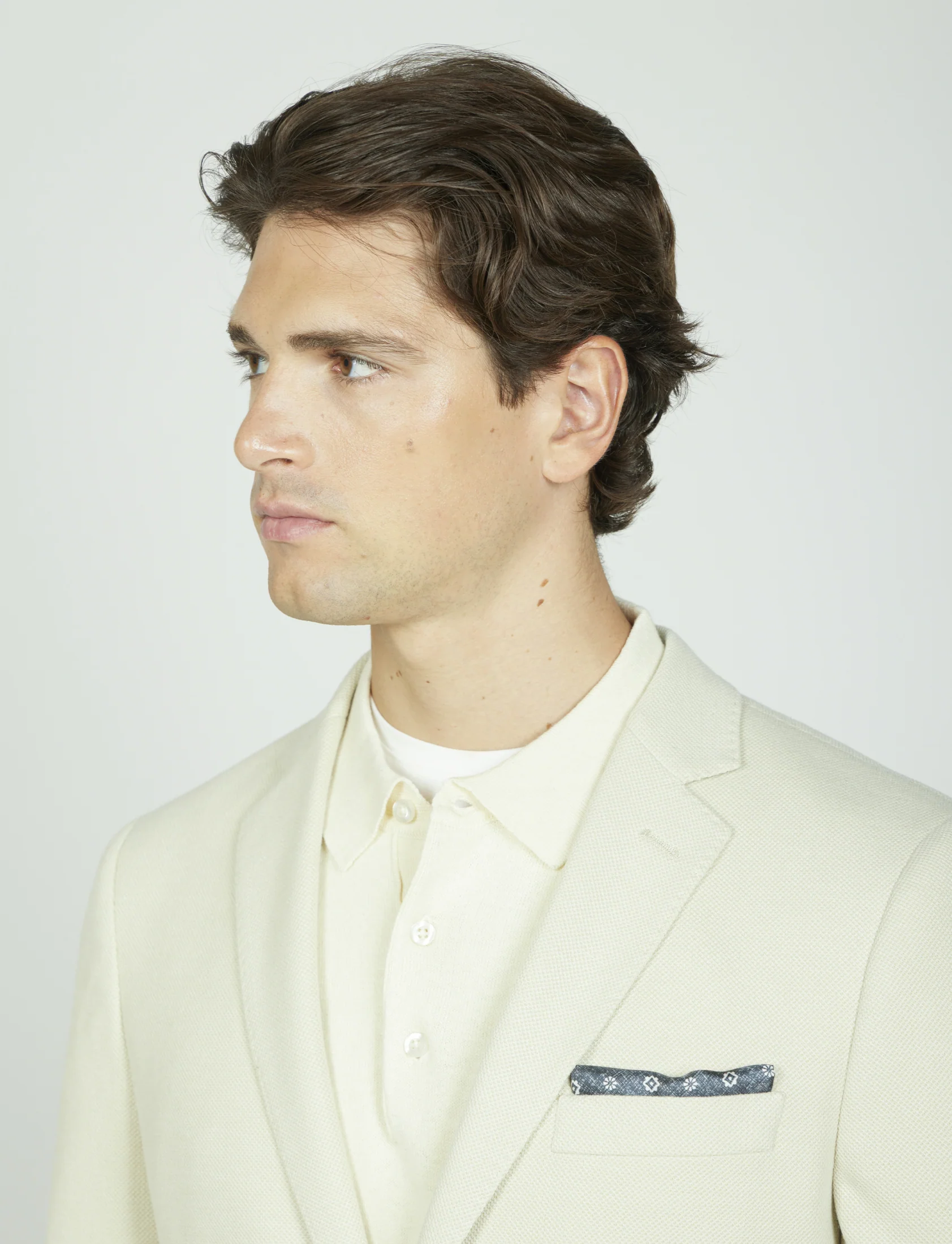 Giacca tinta unita in maglia dobby - Image 4