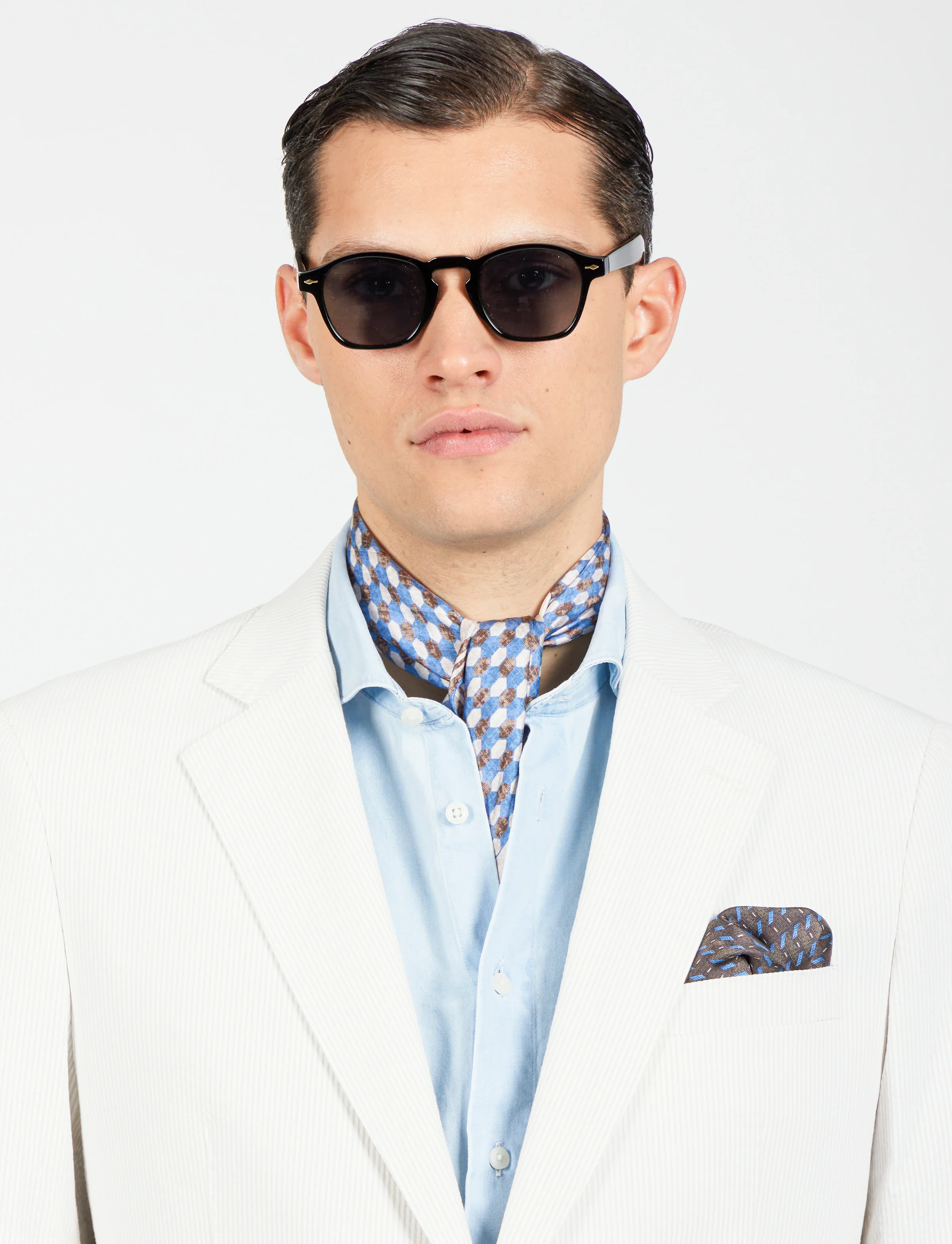 Giacca a righe in cotone goffrato - Image 3