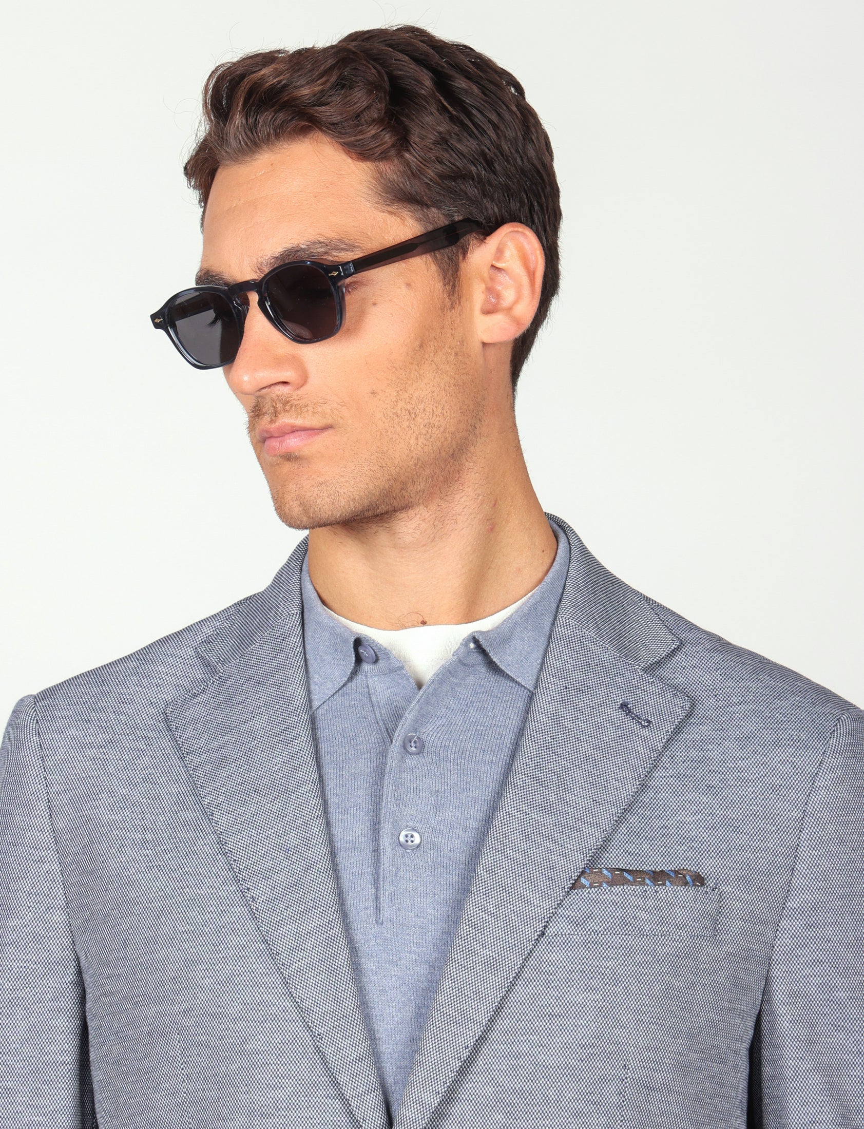 Giacca in maglia tinta unita effetto mélange - Image 20