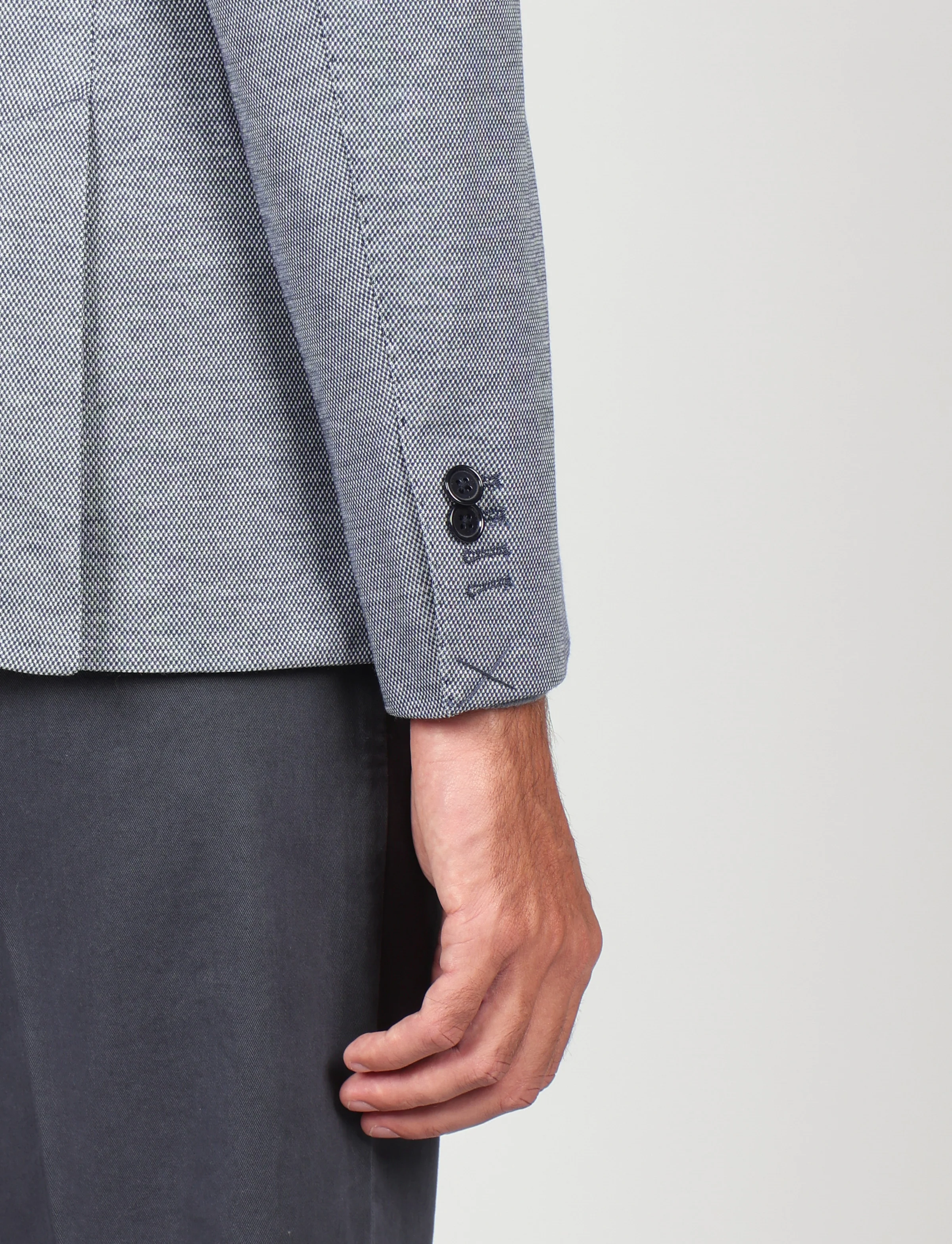 Giacca in maglia tinta unita effetto mélange - Image 23