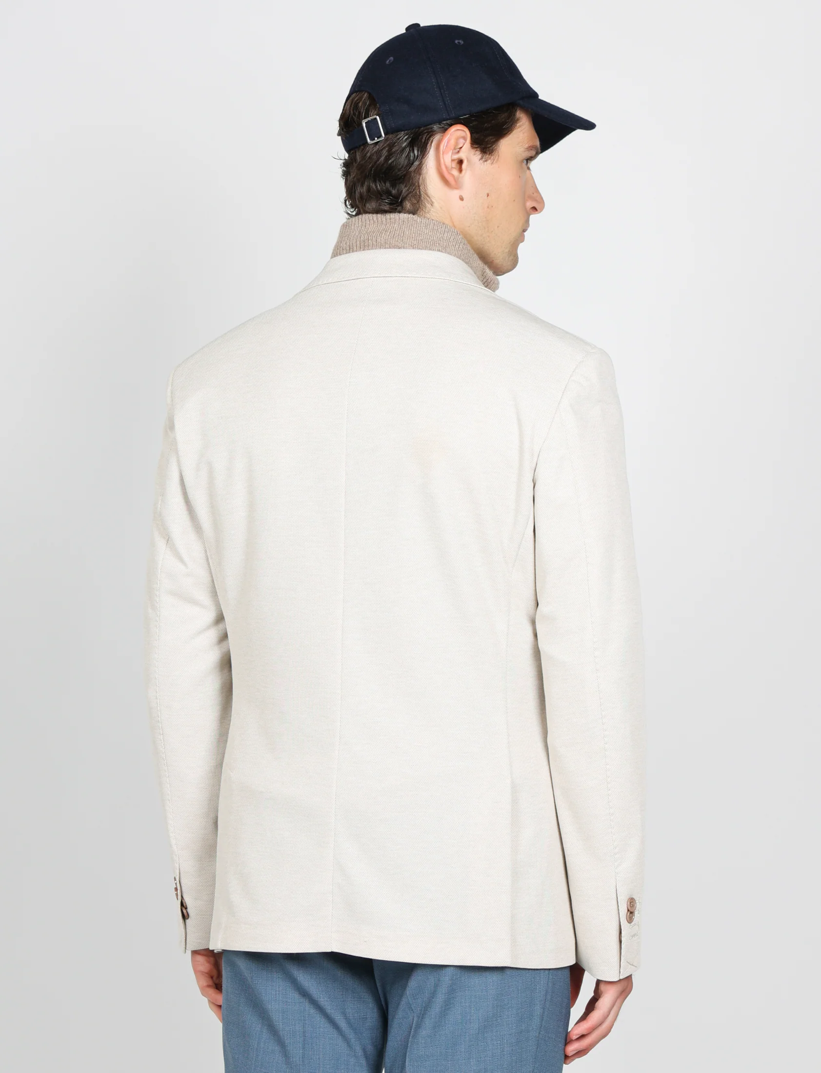 Giacca in maglia tinta unita effetto mélange - Image 27