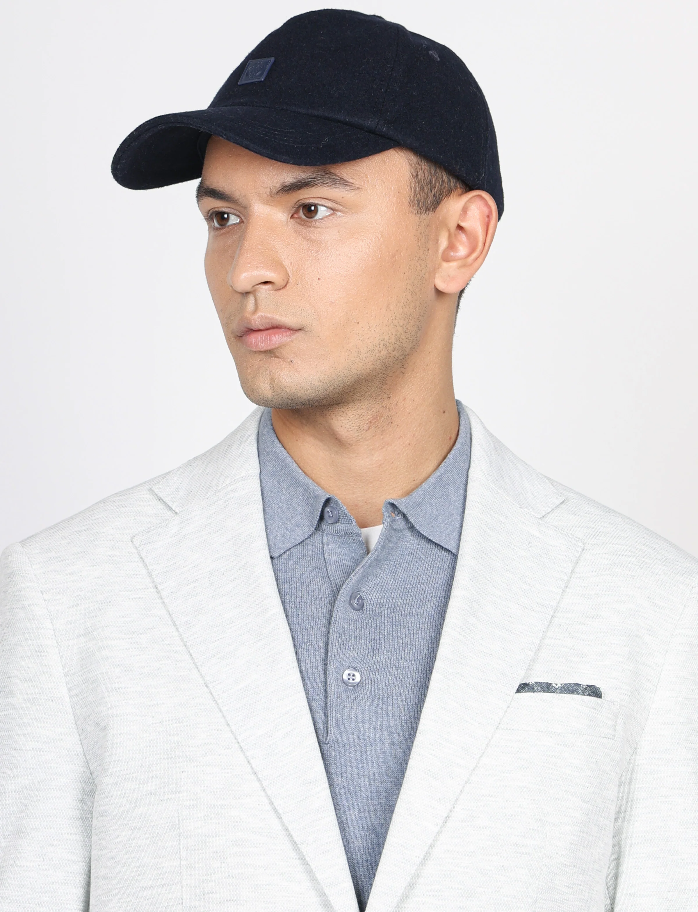 Giacca in maglia tinta unita effetto mélange - Image 3