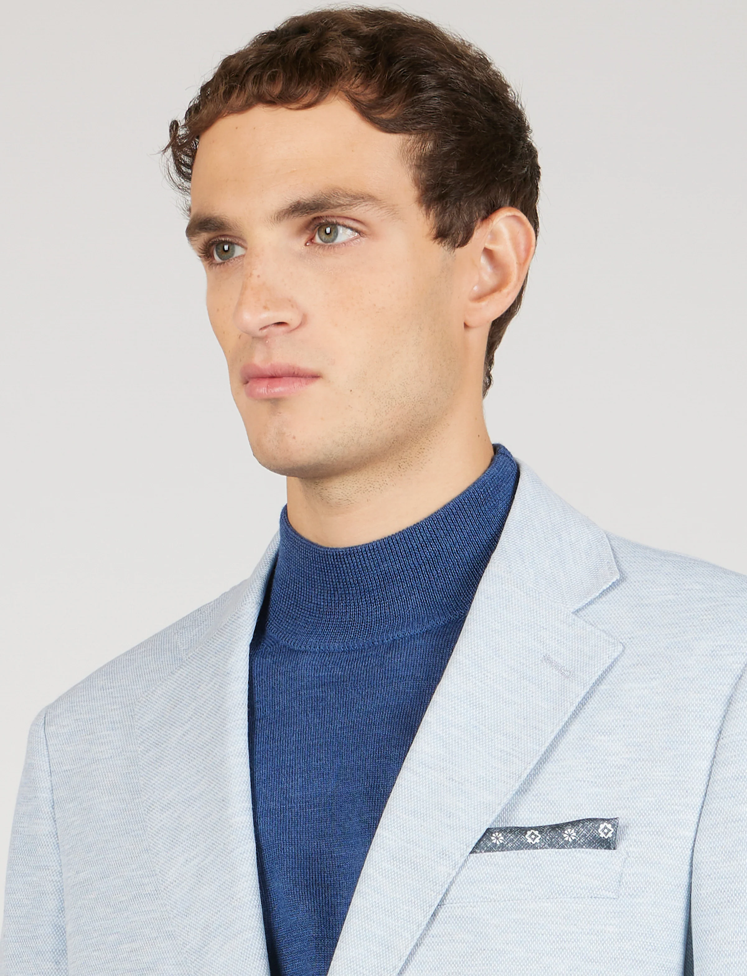 Giacca in maglia tinta unita effetto mélange - Image 9