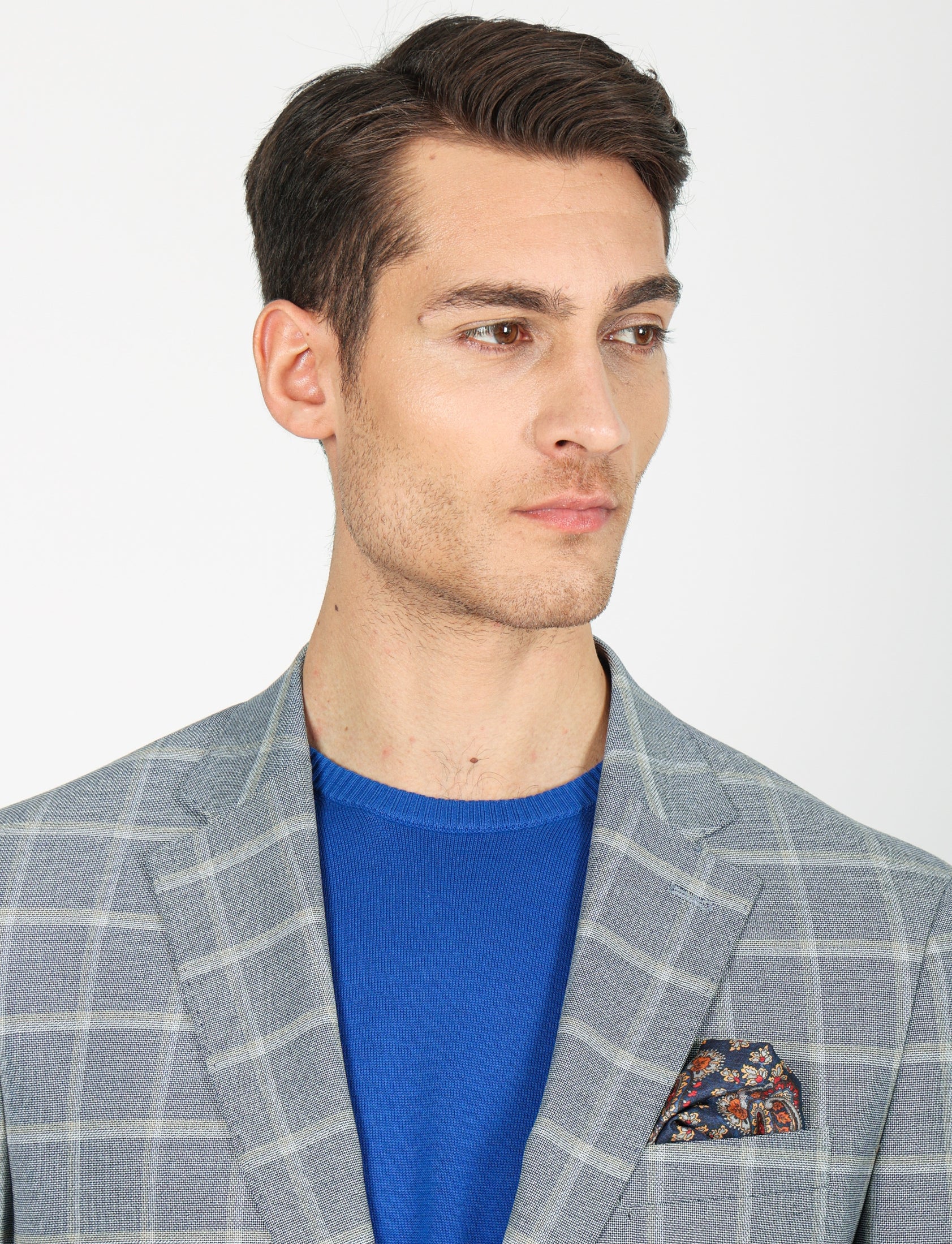 Giacca fantasia galles in tessuto nido d'ape - Image 10