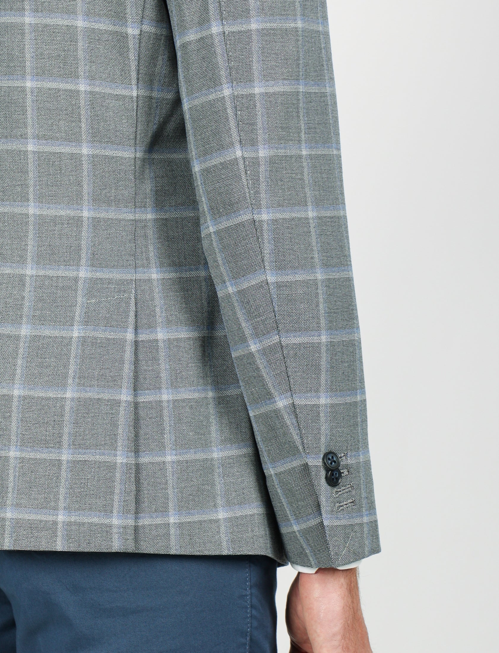 Giacca fantasia galles in tessuto nido d'ape - Image 5