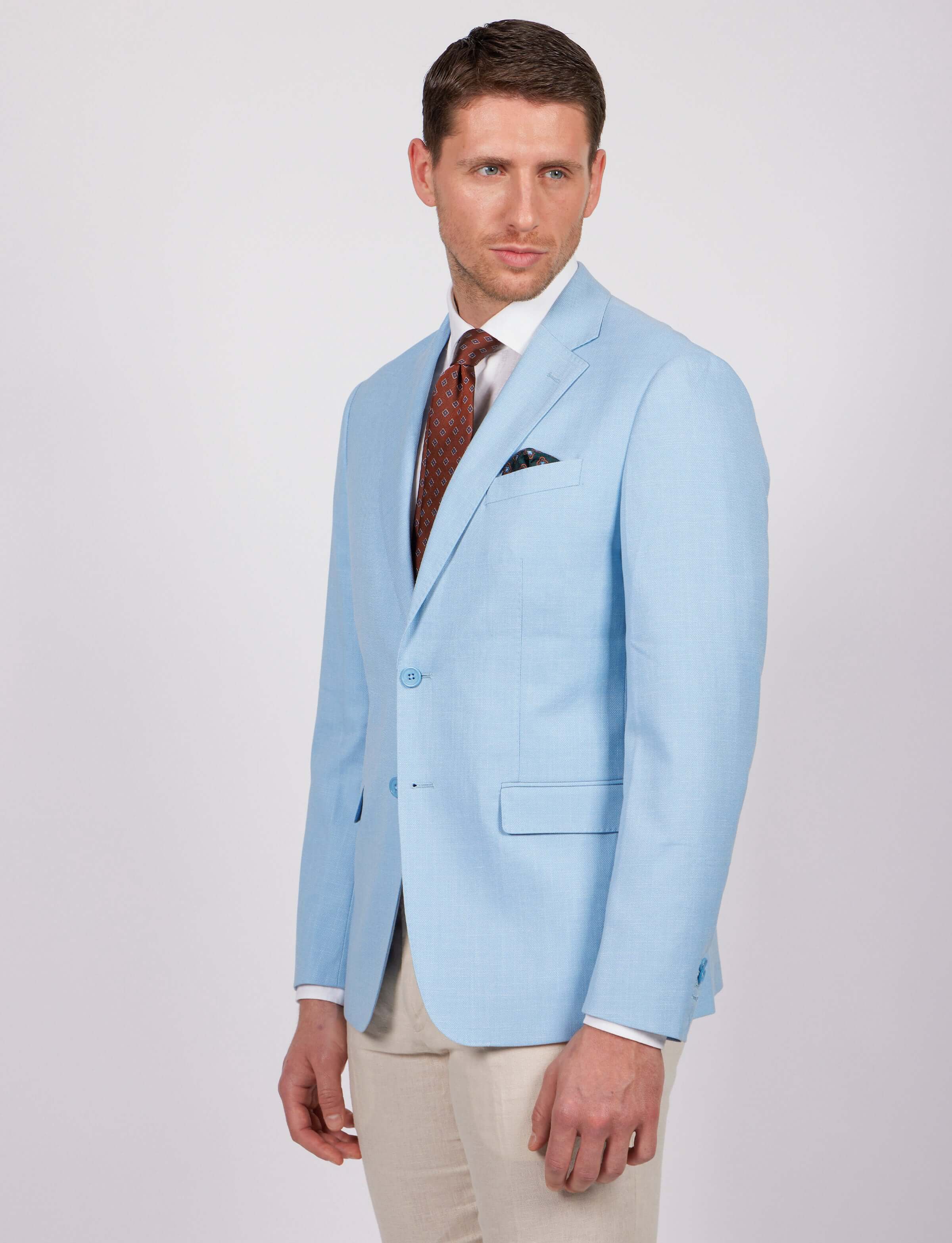 Giacca classica in dobby - Image 8