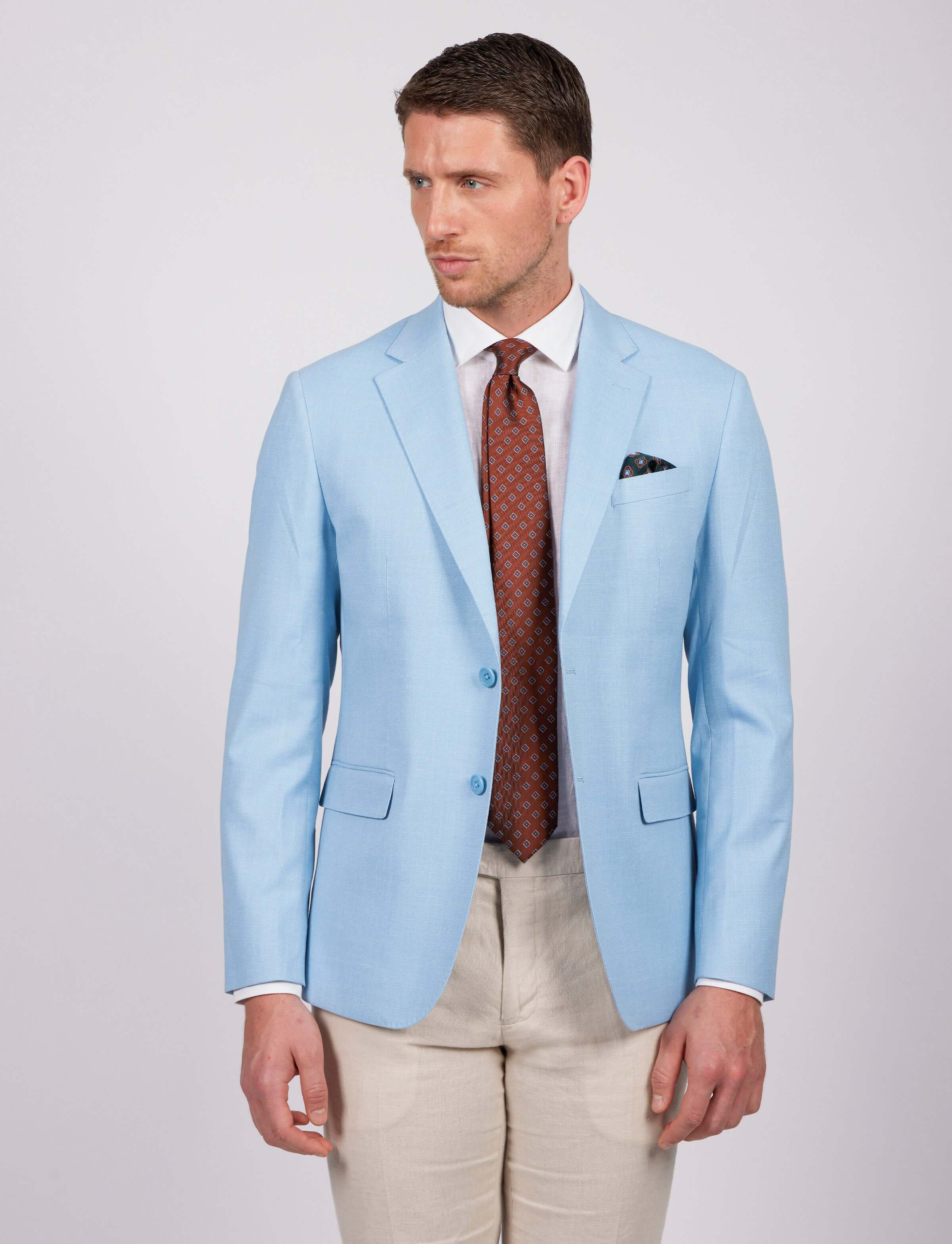 Giacca classica in dobby - Image 9