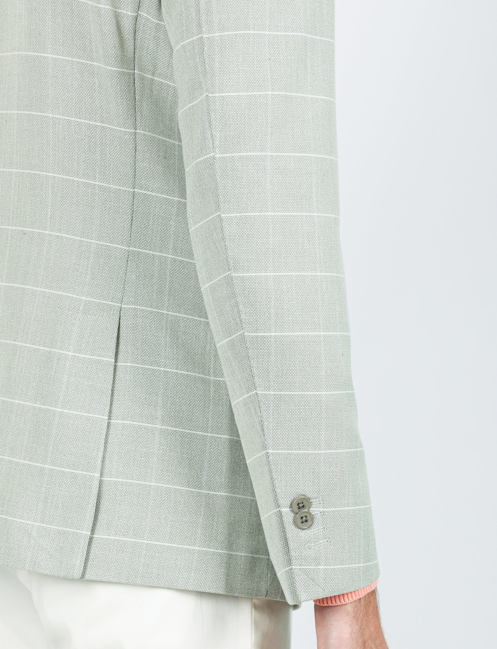 Giacca fantasia a quadri tessuto puntino - Image 4