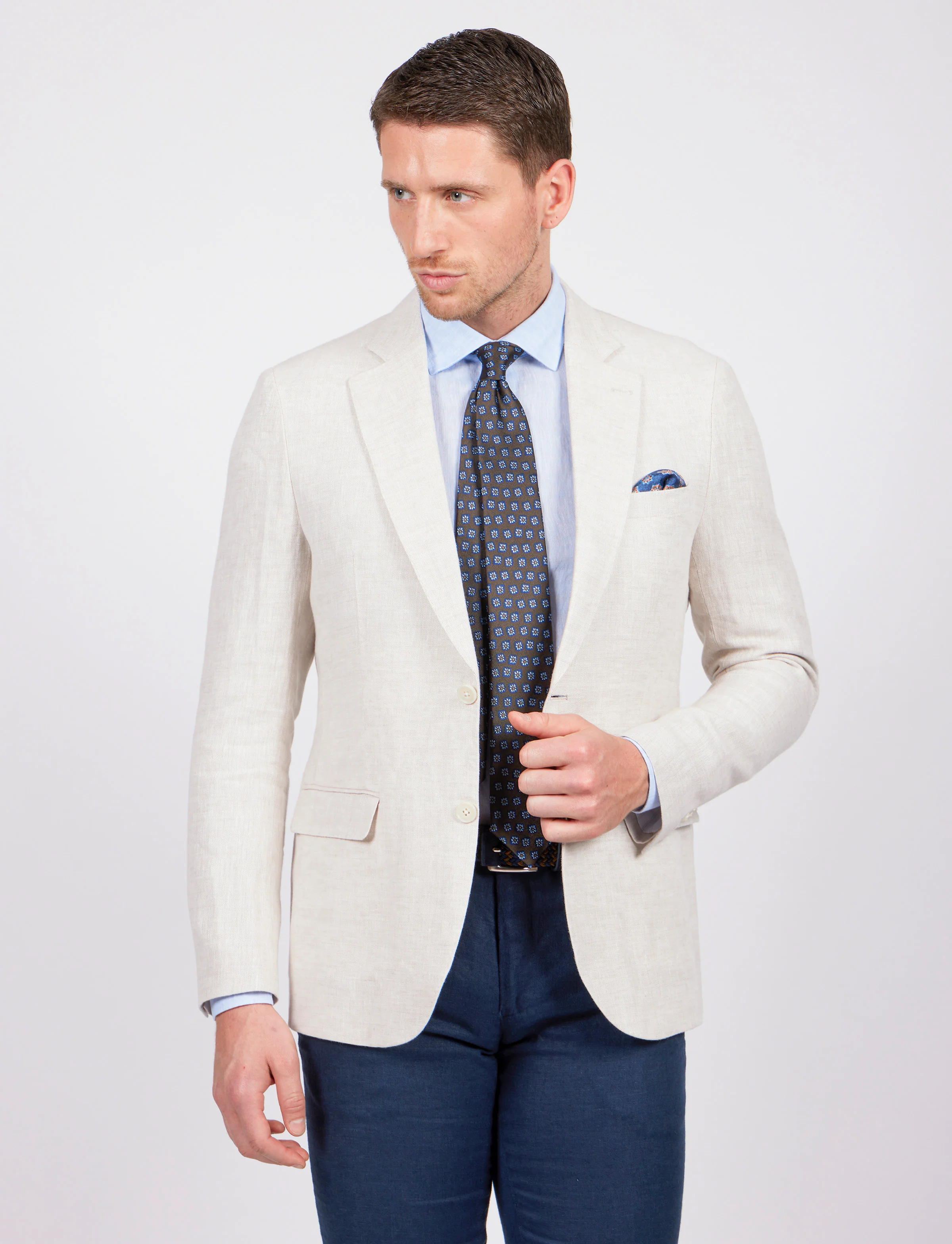 Giacca monopetto in lino - Image 11