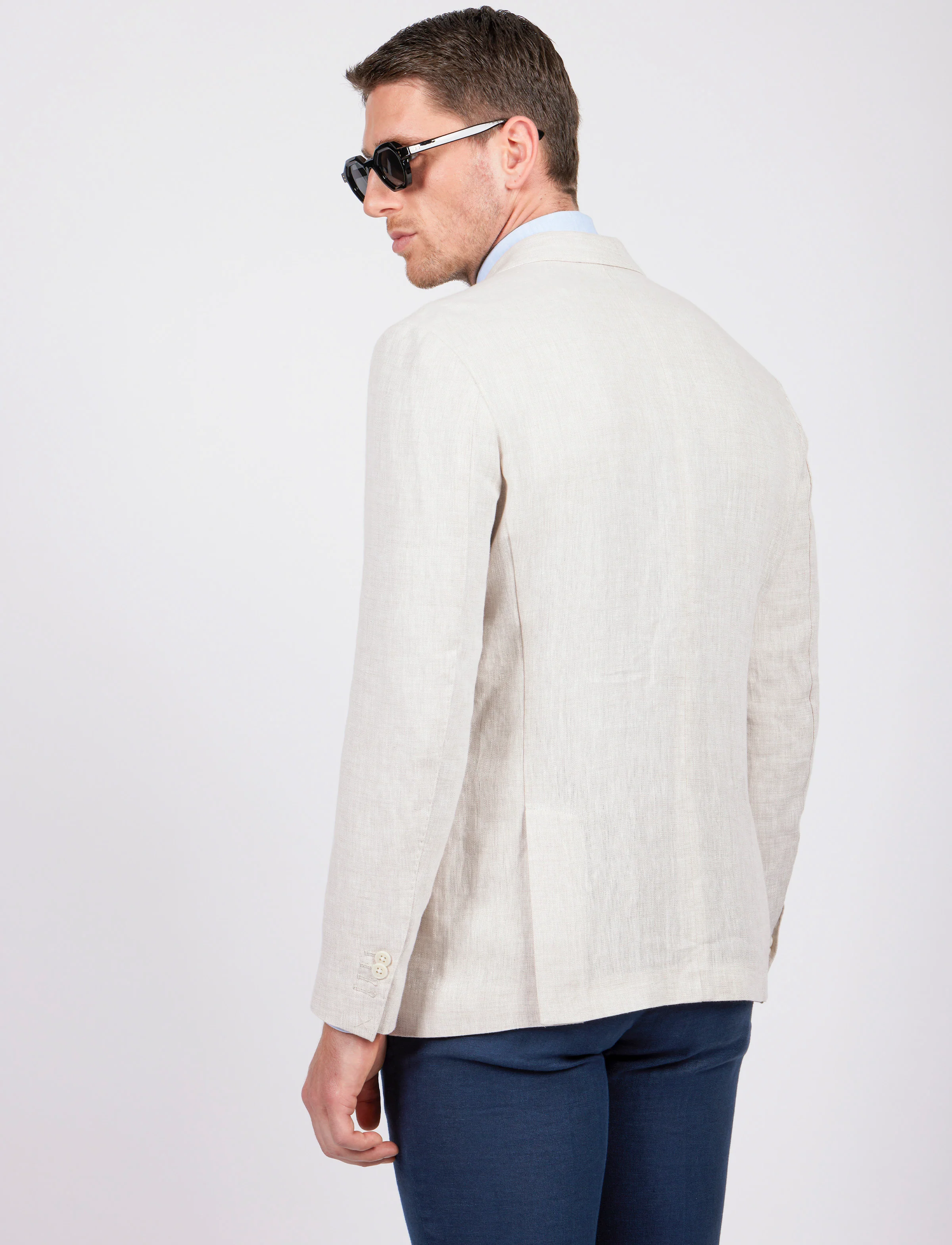 Giacca monopetto in lino - Image 12