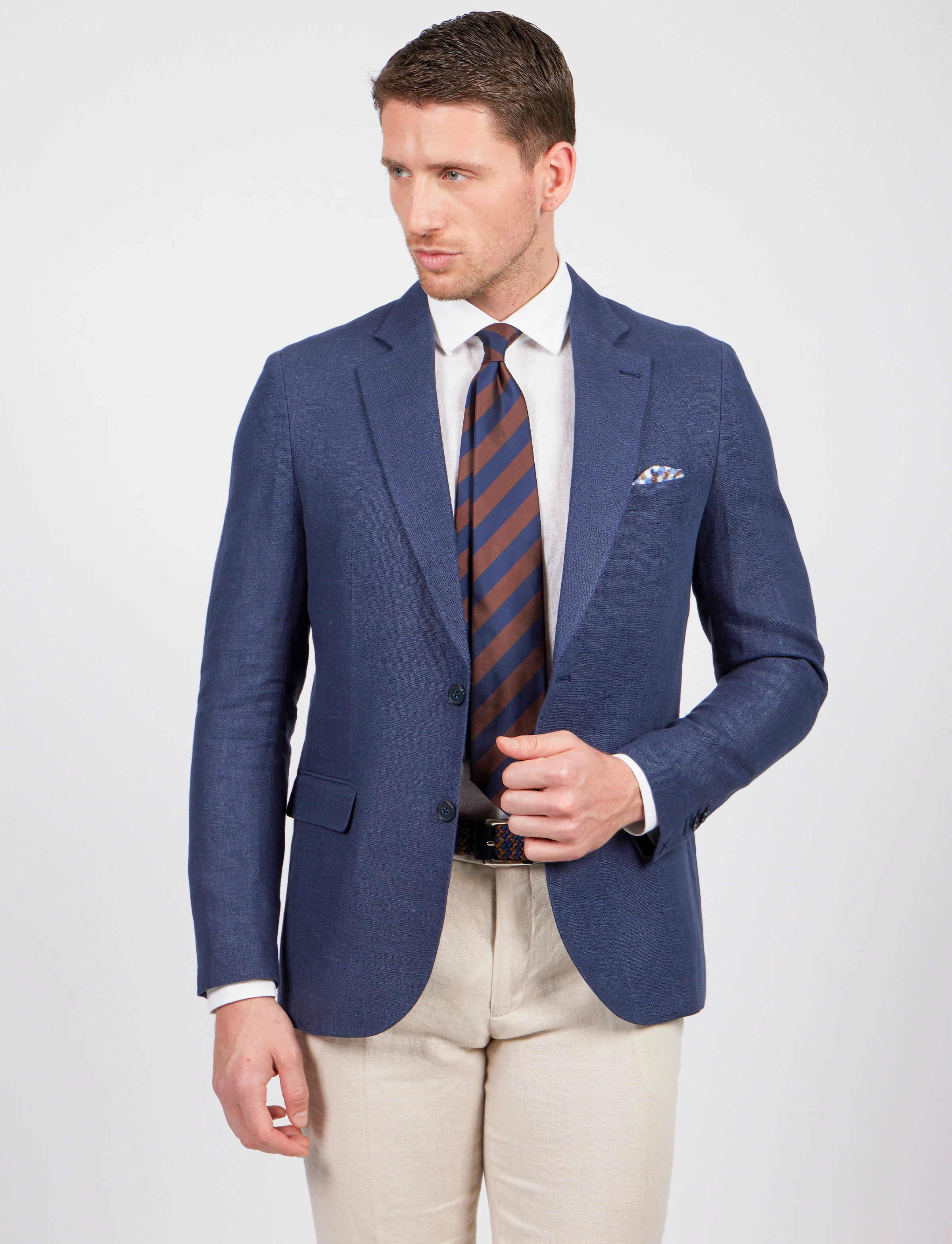 Giacca monopetto in lino - Image 13