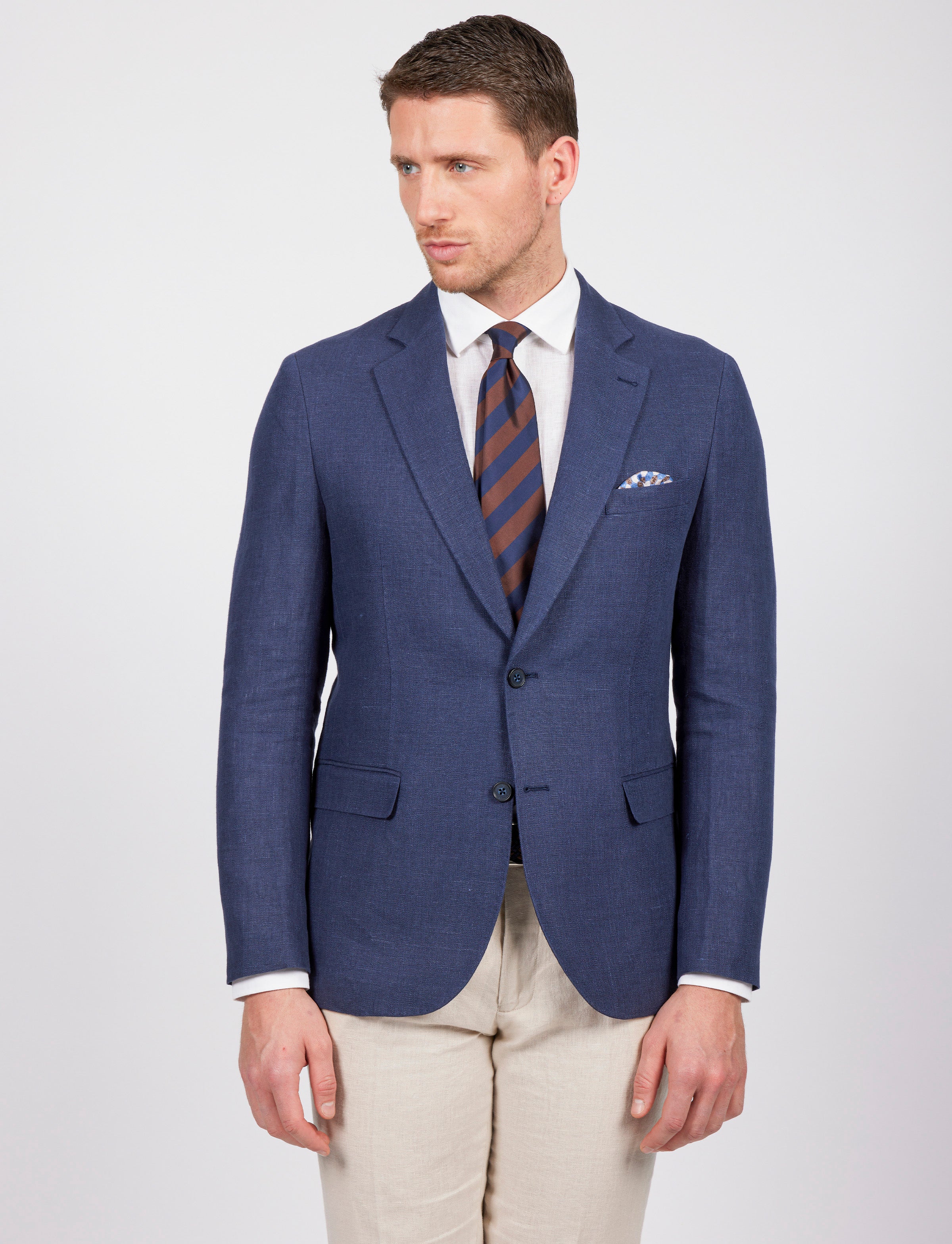 Giacca monopetto in lino - Image 14