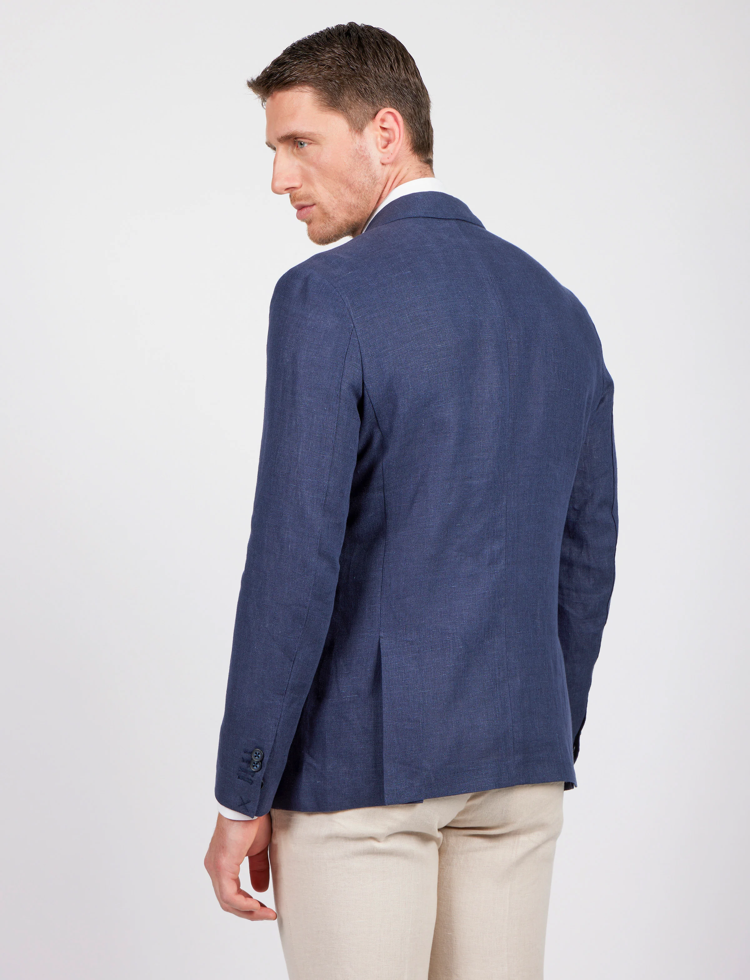 Giacca monopetto in lino - Image 18