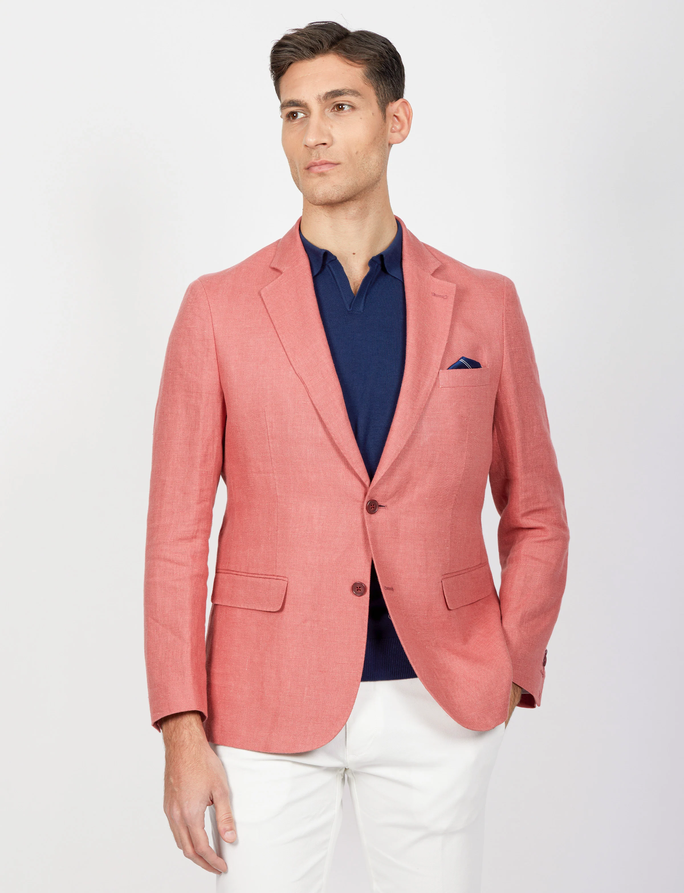 Giacca monopetto in lino - Image 19