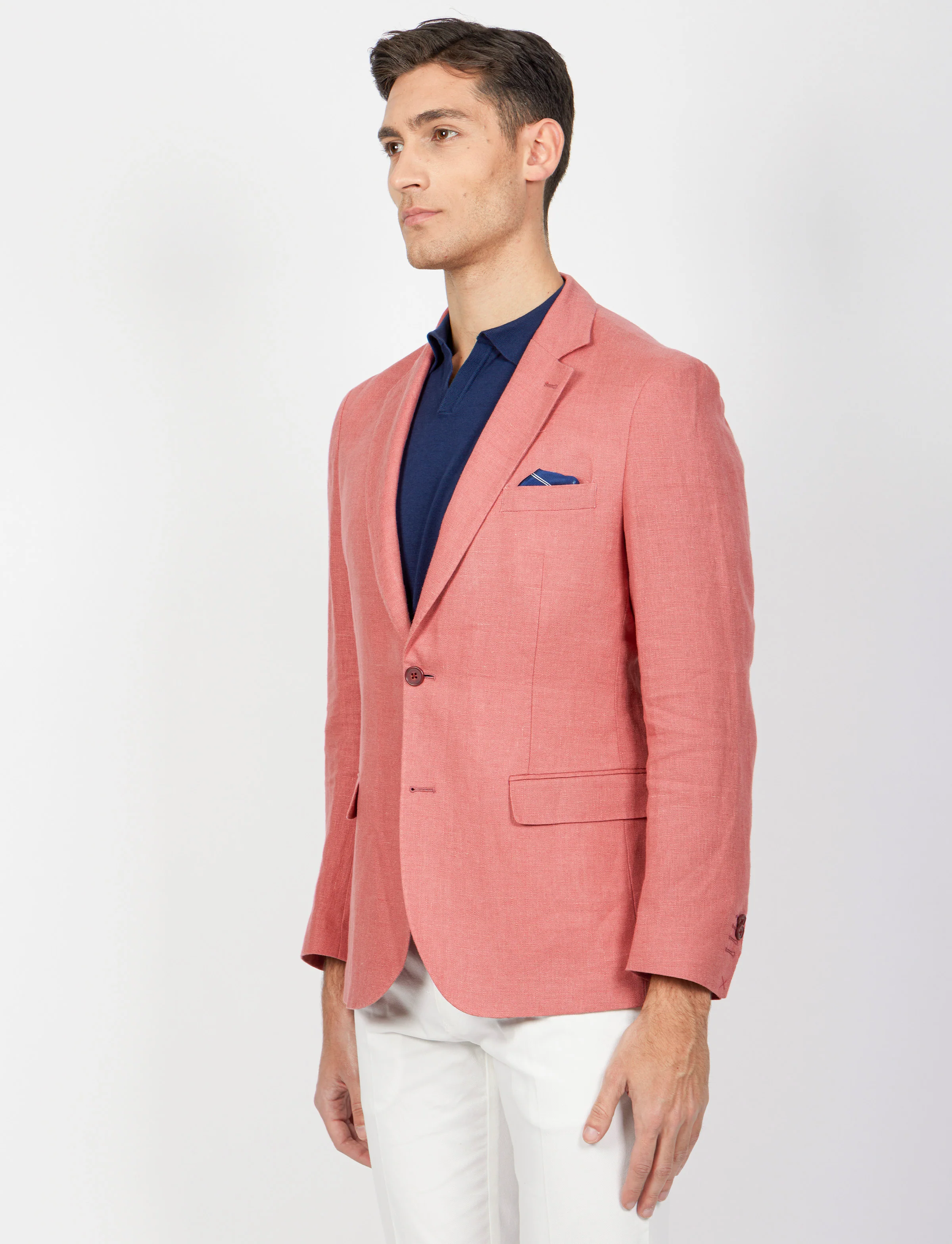 Giacca monopetto in lino - Image 20