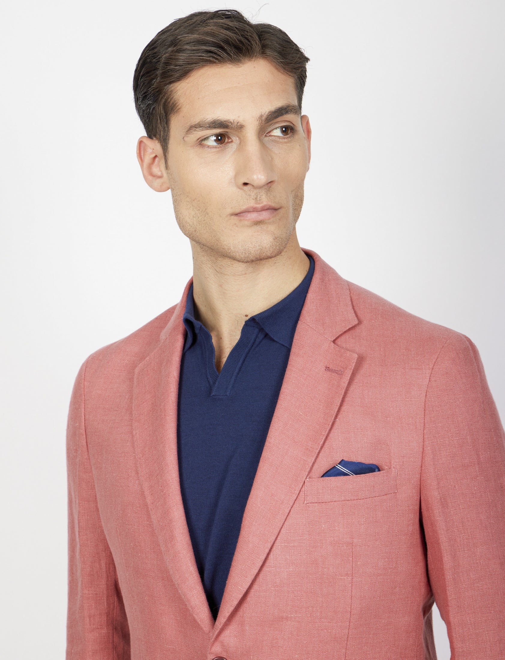 Giacca monopetto in lino - Image 21