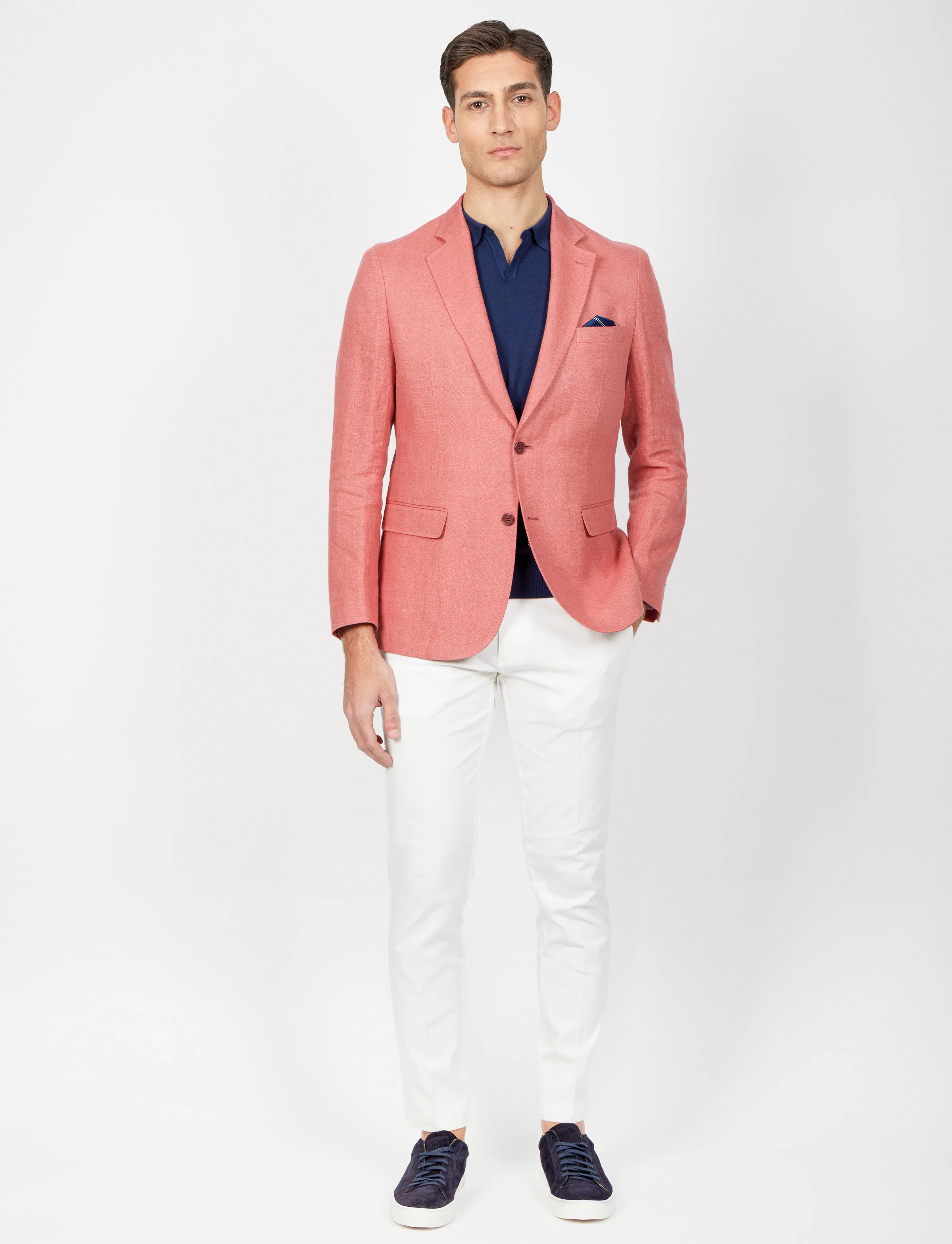 Giacca monopetto in lino - Image 24