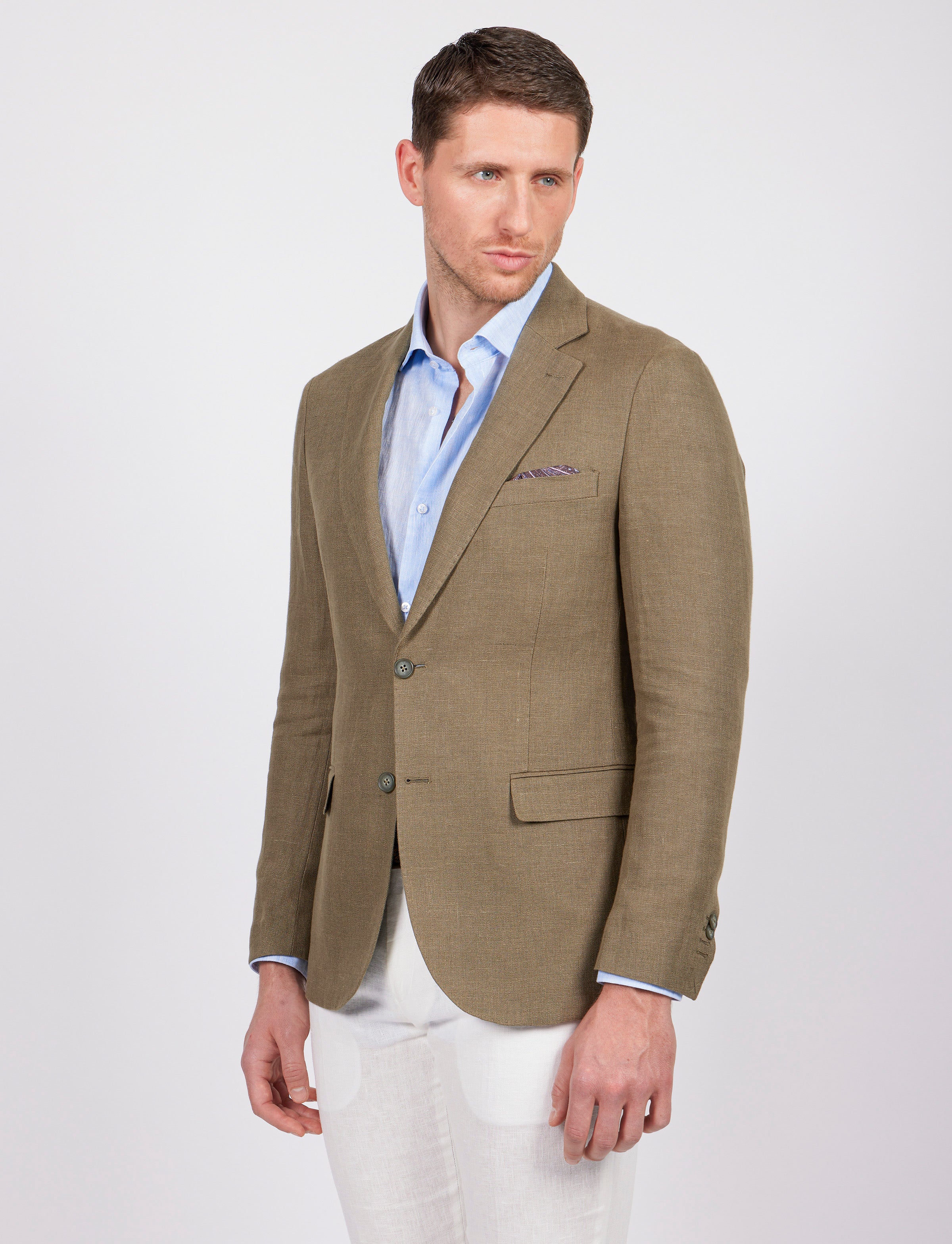 Giacca monopetto in lino - Image 3