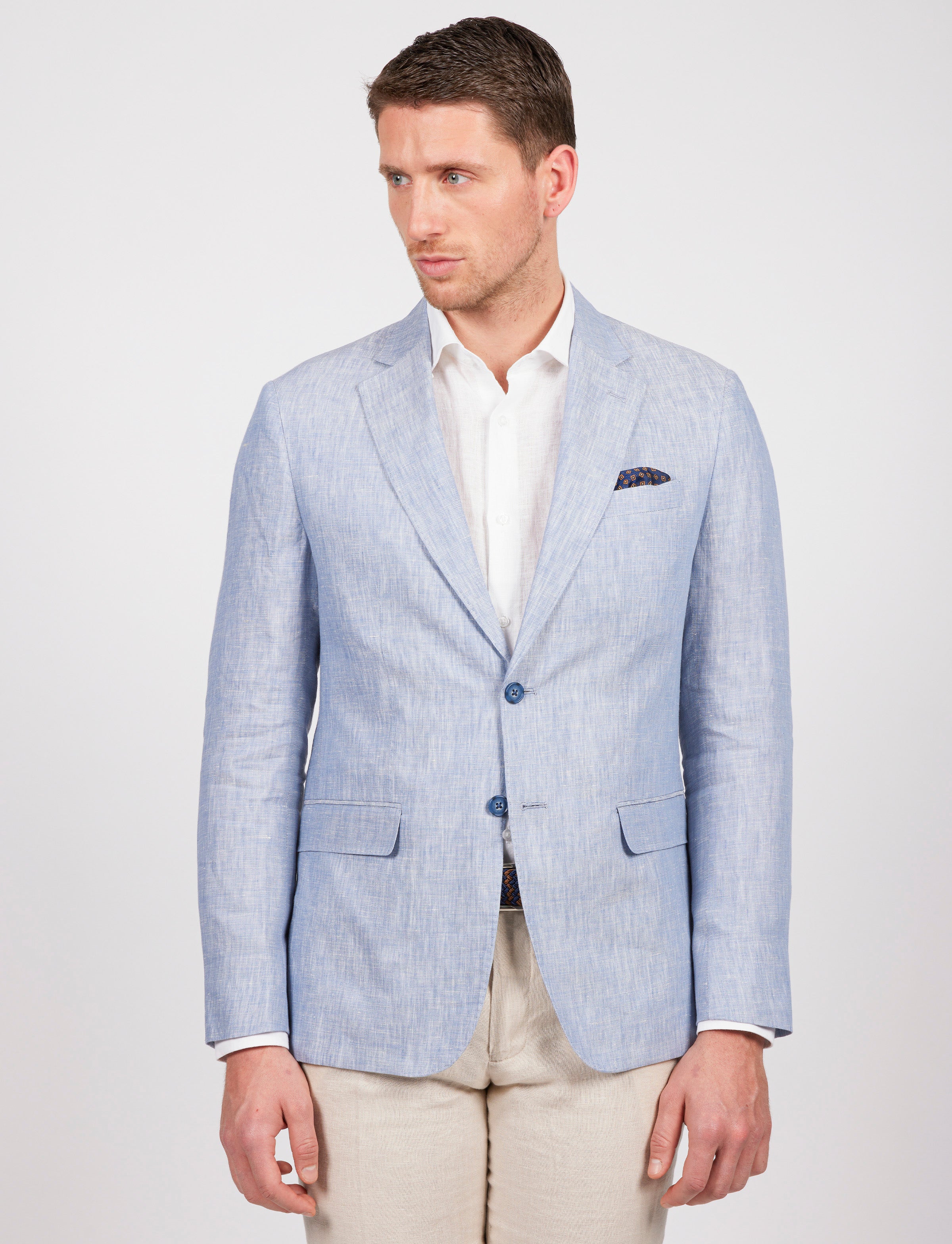 Giacca in lino melange - Image 14