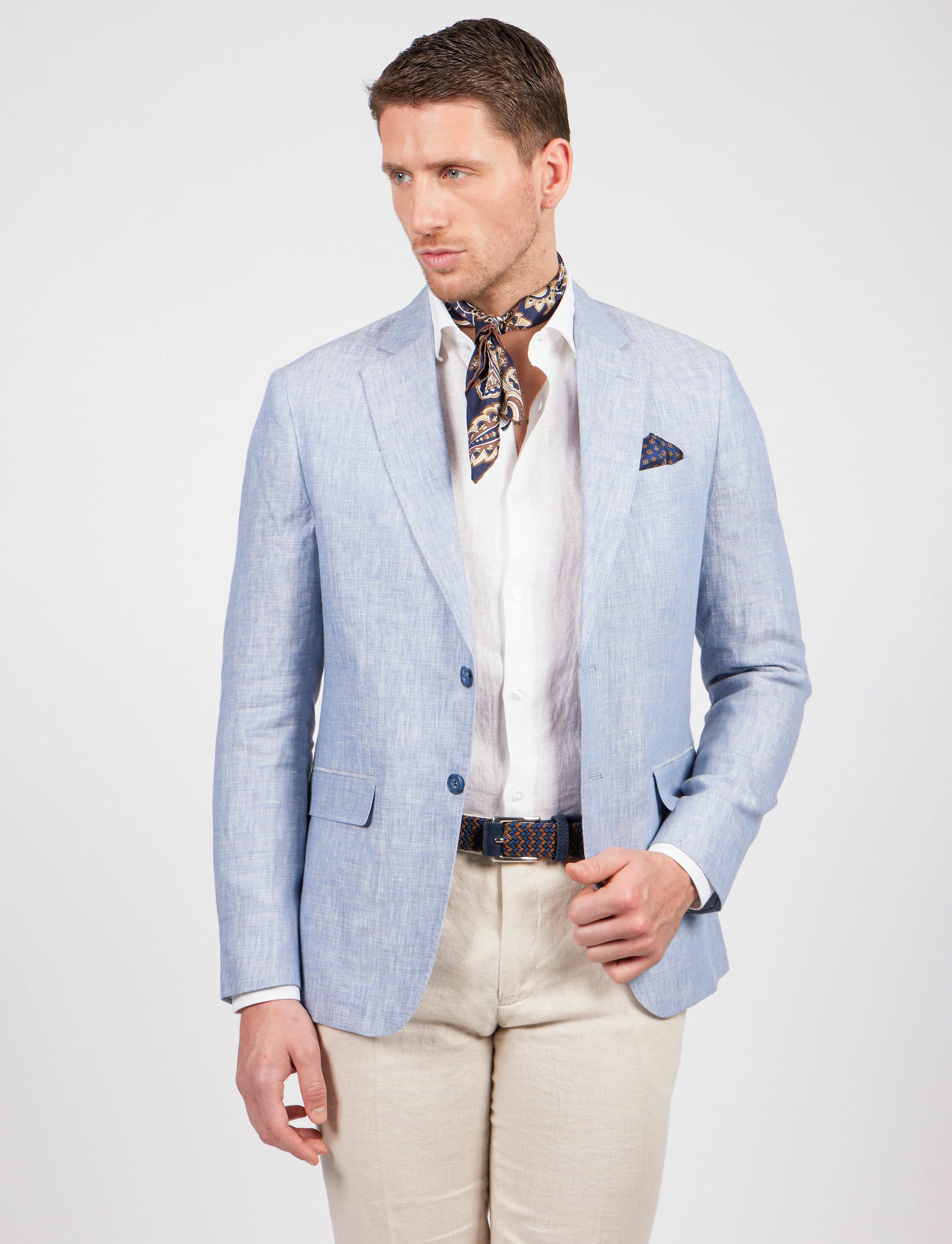 Giacca in lino melange - Image 18