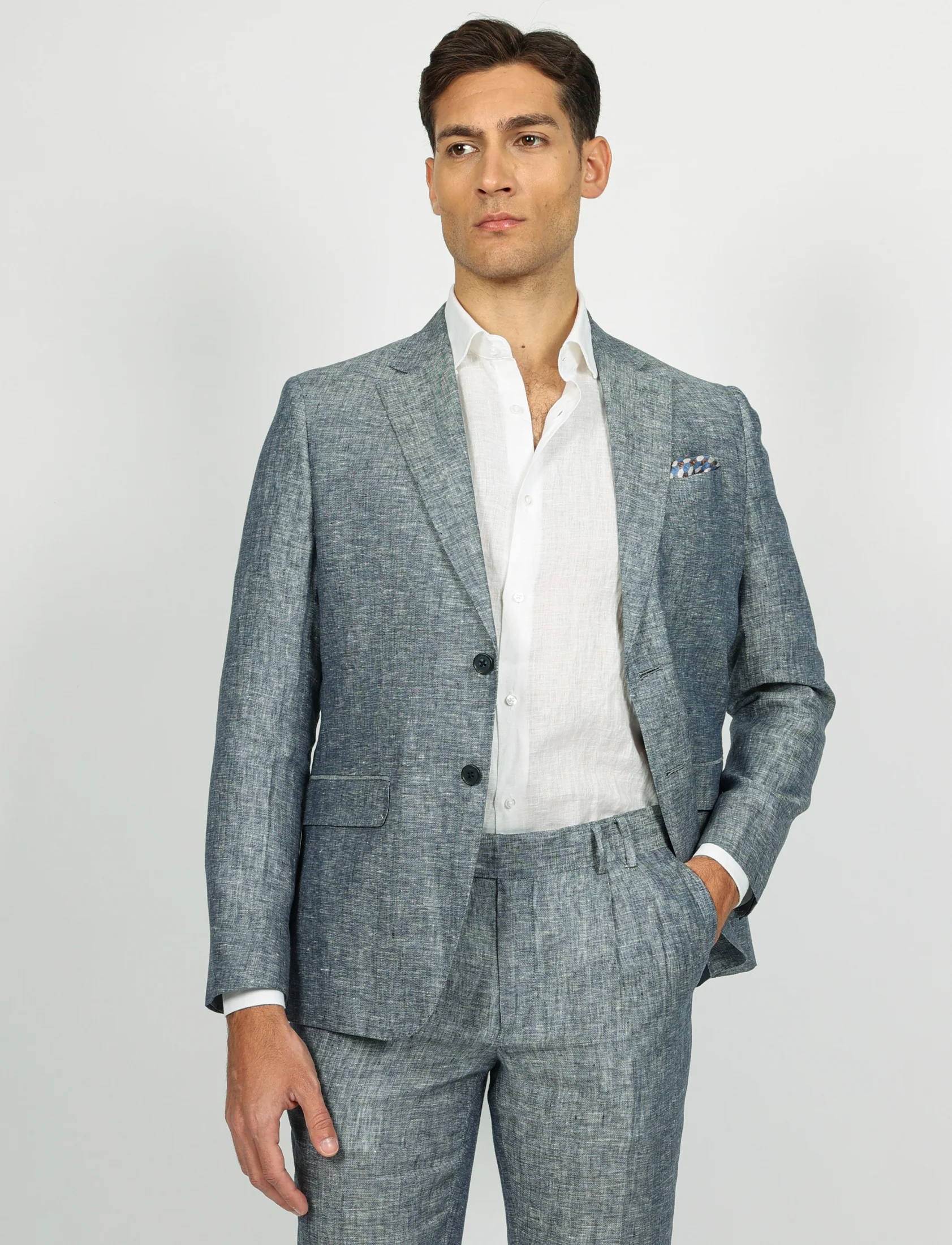 Giacca in lino melange - Image 20