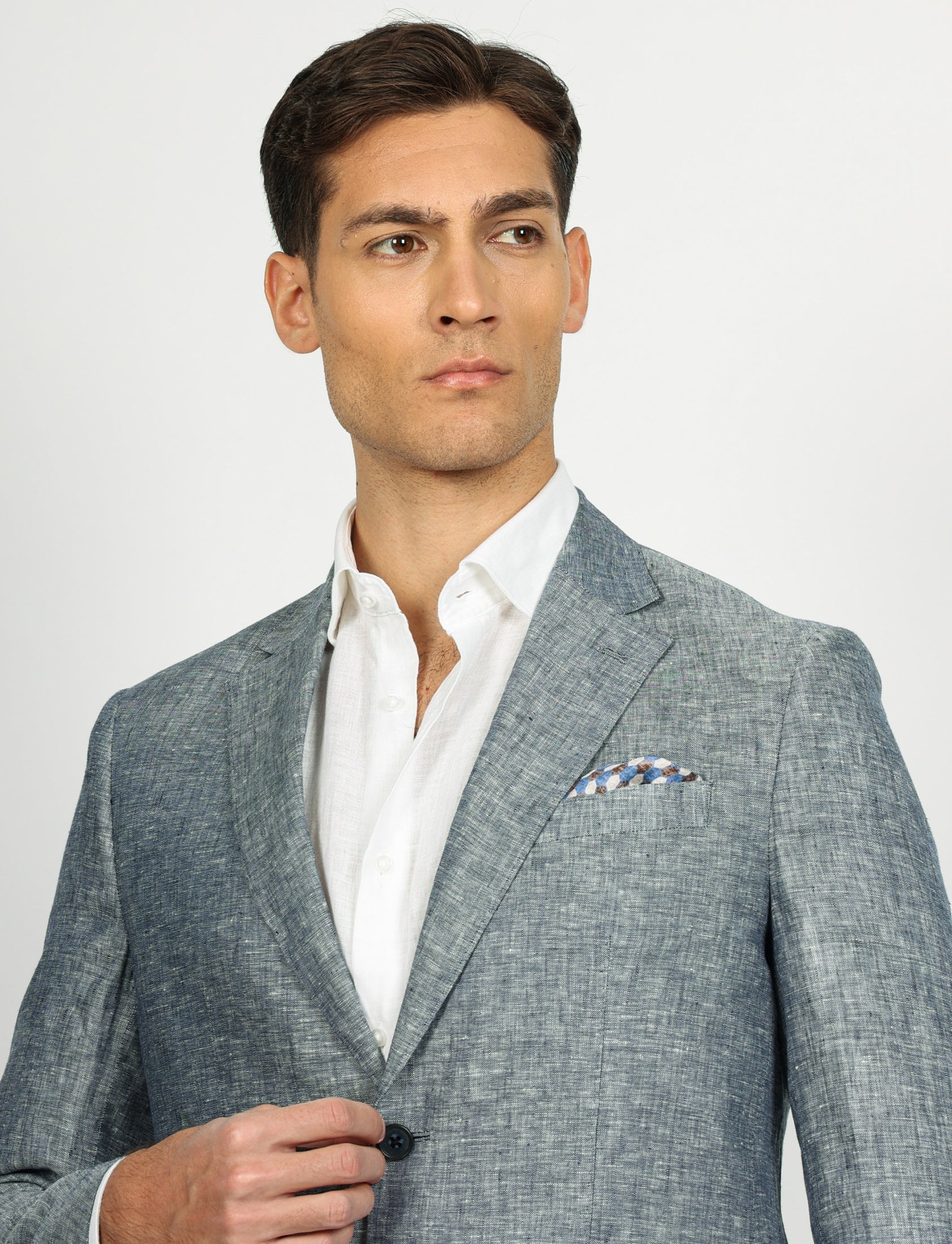 Giacca in lino melange - Image 21